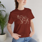 Here Kitty Kitty Unisex Tee, Bobcat T-Shirt, Funny Nature Tee, Gift for Wildlife Lovers, Cute Cat Apparel