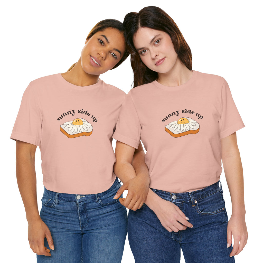 Sunny Side Up Graphic Tee, Cute Egg T-Shirt, Unisex Fun Fashion, Gift for Food Lovers, Breakfast Lover's Apparel