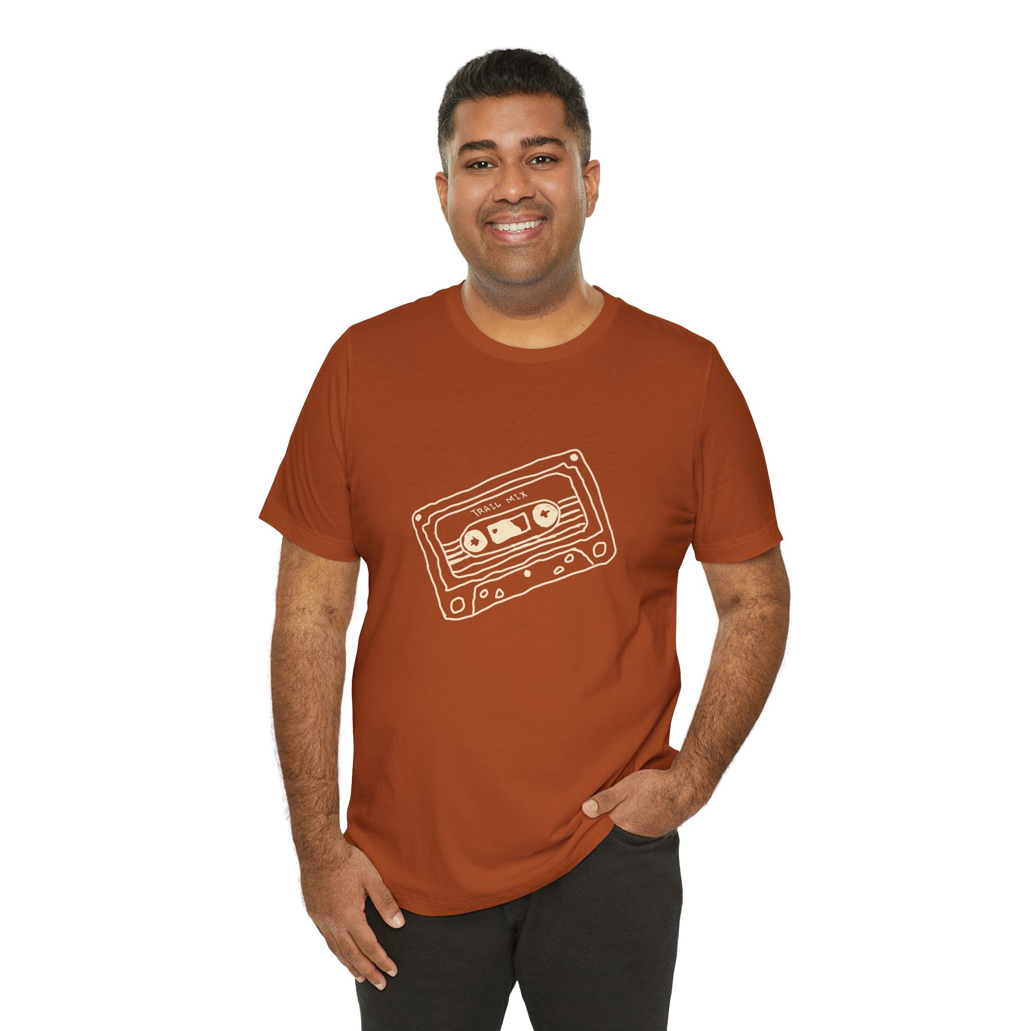 Trail Mix Retro Cassette Tee for Adventure Lovers, Vintage Music Shirt, Unisex Graphic Tee, Casual Wear T-Shirt, Nostalgic Apparel