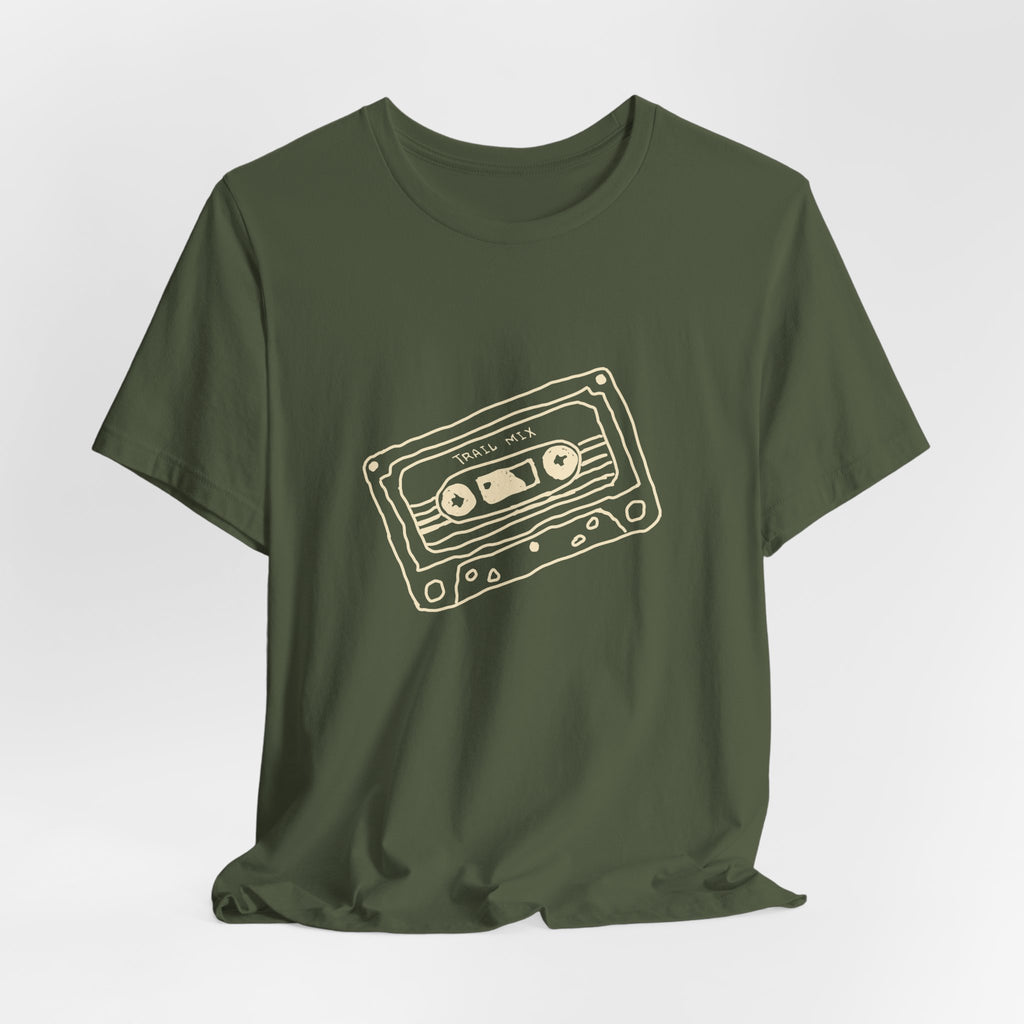 Trail Mix Retro Cassette Tee for Adventure Lovers, Vintage Music Shirt, Unisex Graphic Tee, Casual Wear T-Shirt, Nostalgic Apparel