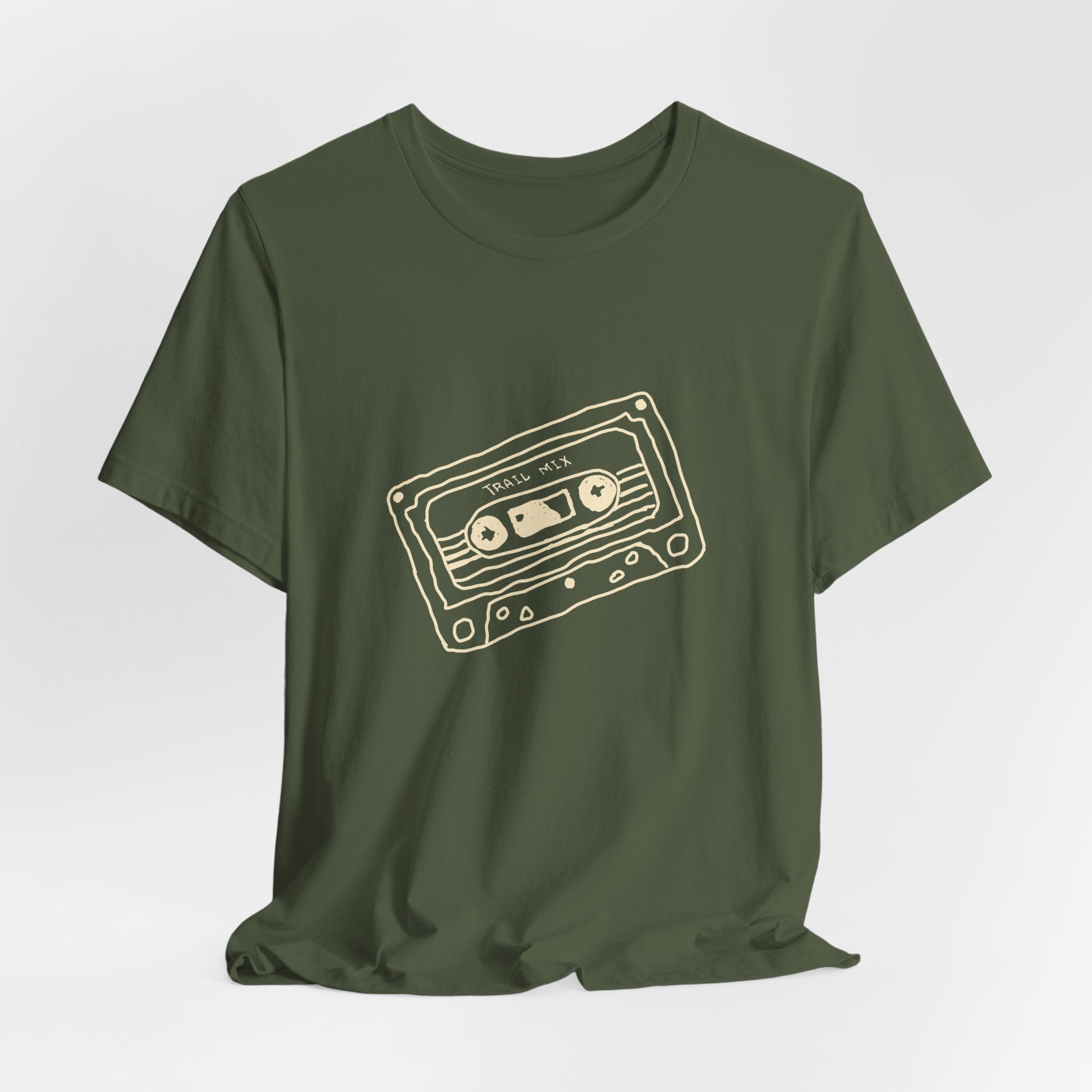 Trail Mix Retro Cassette Tee for Adventure Lovers, Vintage Music Shirt, Unisex Graphic Tee, Casual Wear T-Shirt, Nostalgic Apparel