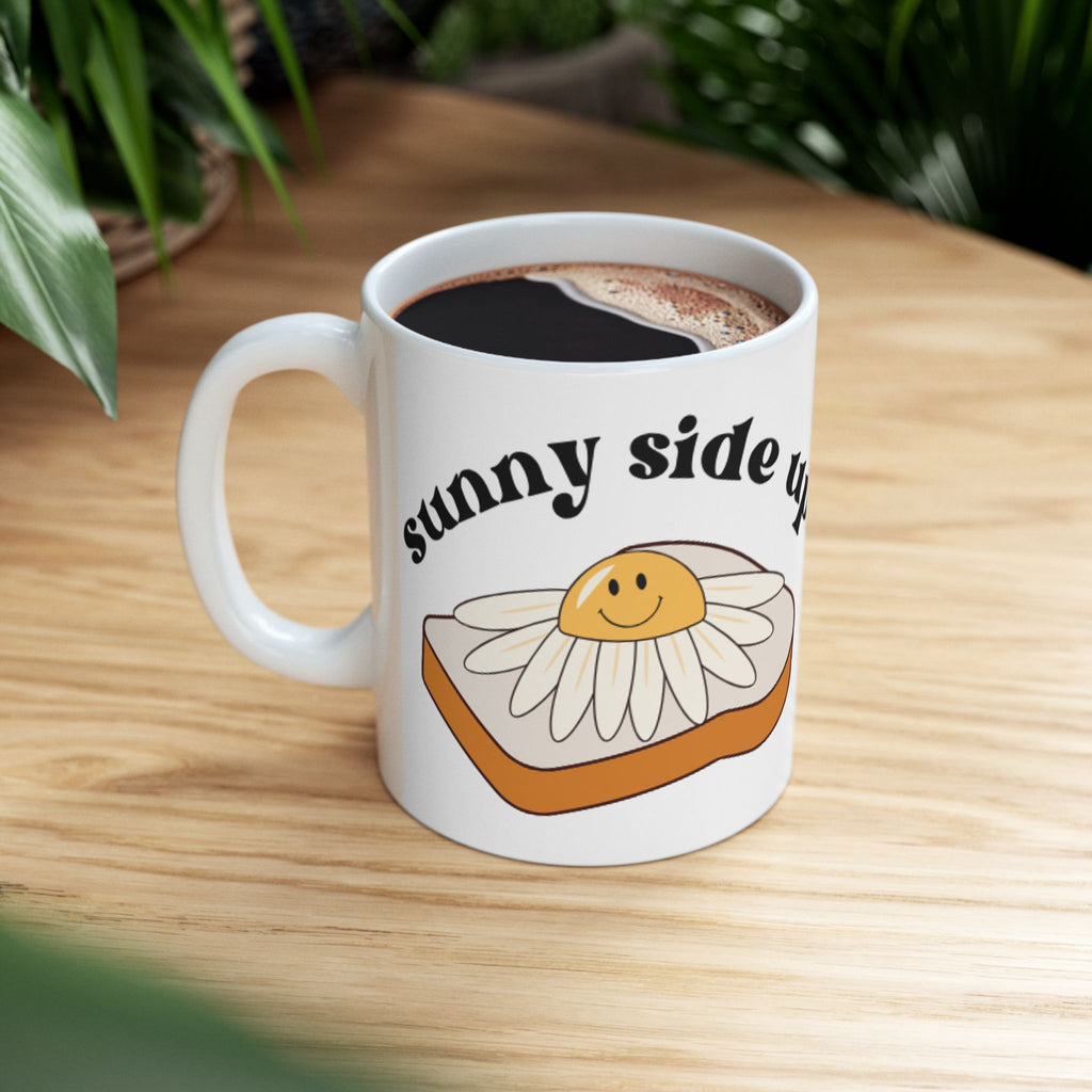 Cheerful Breakfast Ceramic Mug - Perfect Gift for Food Lovers, Cute Kitchen Decor, Morning Coffee Mug, Fun Gift for Brunch Lovers