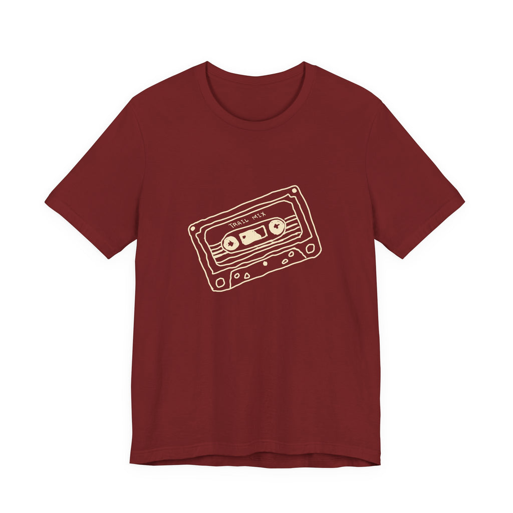 Trail Mix Retro Cassette Tee for Adventure Lovers, Vintage Music Shirt, Unisex Graphic Tee, Casual Wear T-Shirt, Nostalgic Apparel