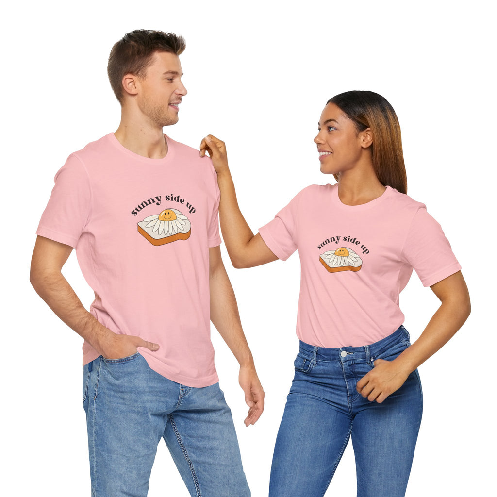 Sunny Side Up Graphic Tee, Cute Egg T-Shirt, Unisex Fun Fashion, Gift for Food Lovers, Breakfast Lover's Apparel