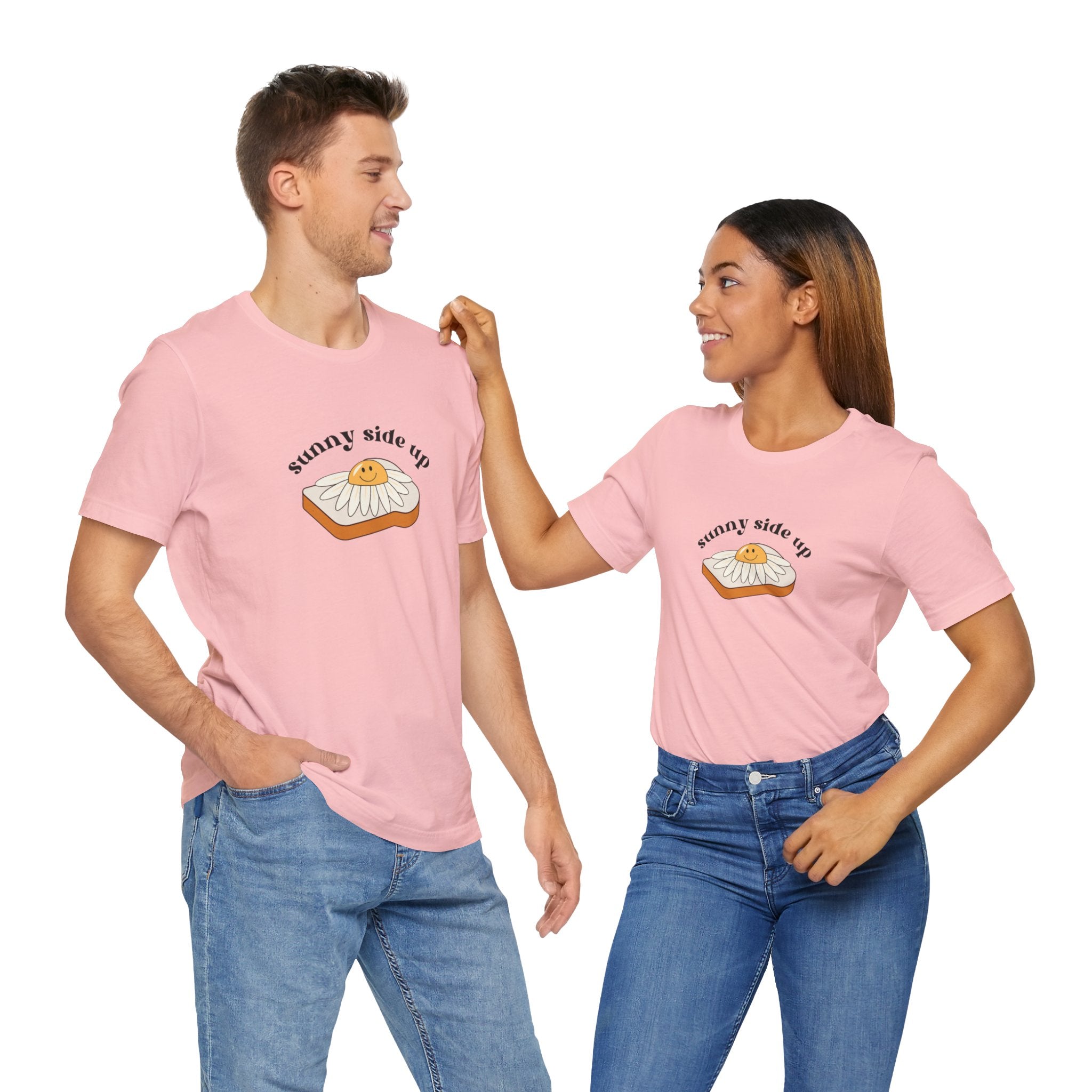 Sunny Side Up Graphic Tee, Cute Egg T-Shirt, Unisex Fun Fashion, Gift for Food Lovers, Breakfast Lover's Apparel