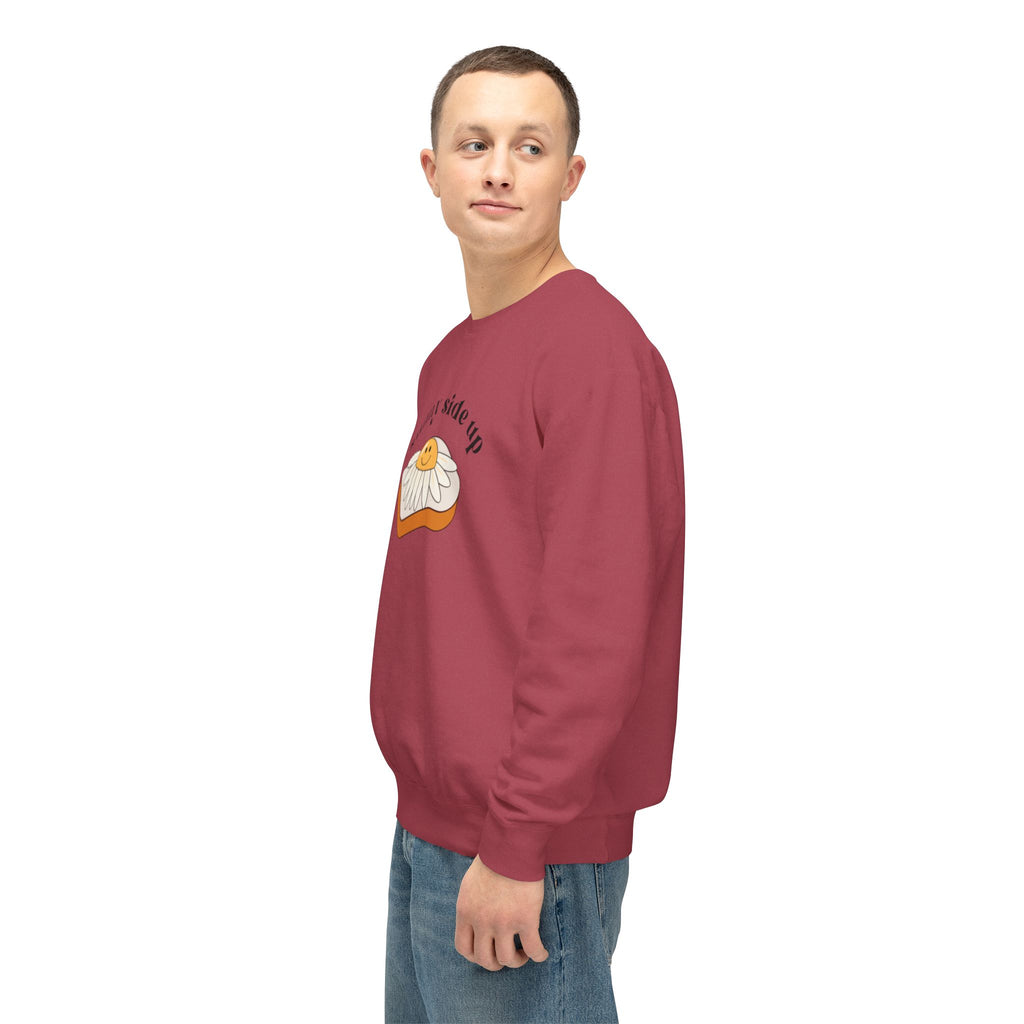Sunny Side Up Crewneck Sweatshirt - Breakfast Lover Gift, Cozy Sweatshirt, Casual Outfit, Foodie Apparel, Spring Essentials