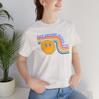 Smiley Water Quote Tee - Casual Summer Shirt, Gift for Friends, Fun Graphic Tee, Festival Wear, Hot Summer Vibes