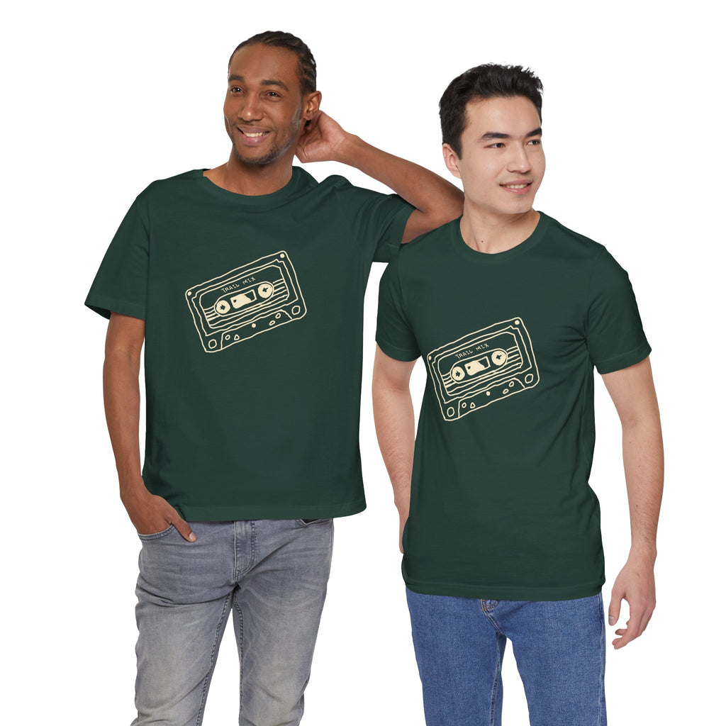 Trail Mix Retro Cassette Tee for Adventure Lovers, Vintage Music Shirt, Unisex Graphic Tee, Casual Wear T-Shirt, Nostalgic Apparel