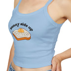 Sunny Side Up Women's Tank Top, Cute Summer Top, Casual Wear, Funny Food Shirt, Egg Lover Gift, Vacation Outfit