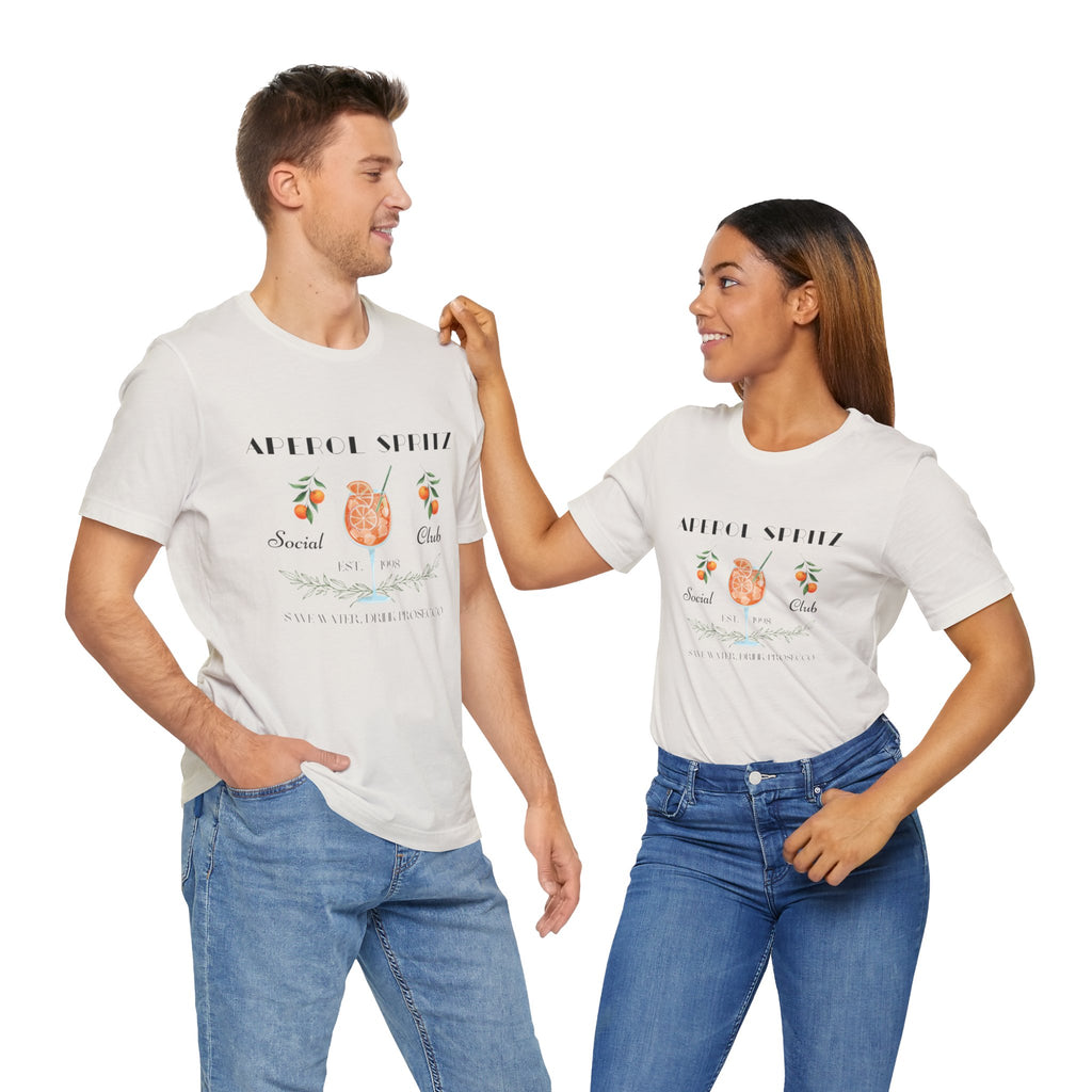 Vintage Style Graphic Aperol Spritz T-Shirt, Perfect for Casual Outings, Gift for Friends, Summer Essential, Unisex Tee with Fun Design