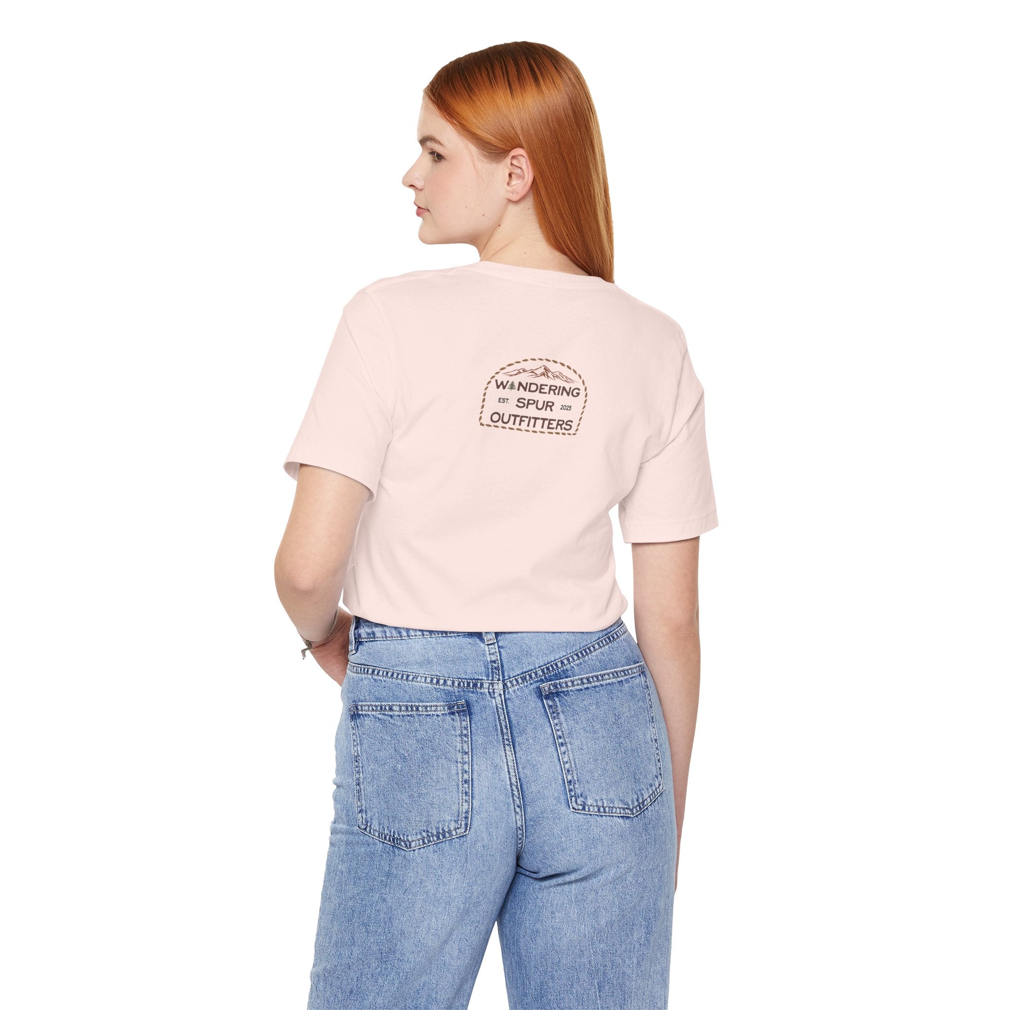Cowgirl Western Tee - Graphic Unisex Jersey Shirt - Adventure Vibes - Perfect for Outdoor Lovers, Gifts, Casual Wear, Eco-friendly Fashion