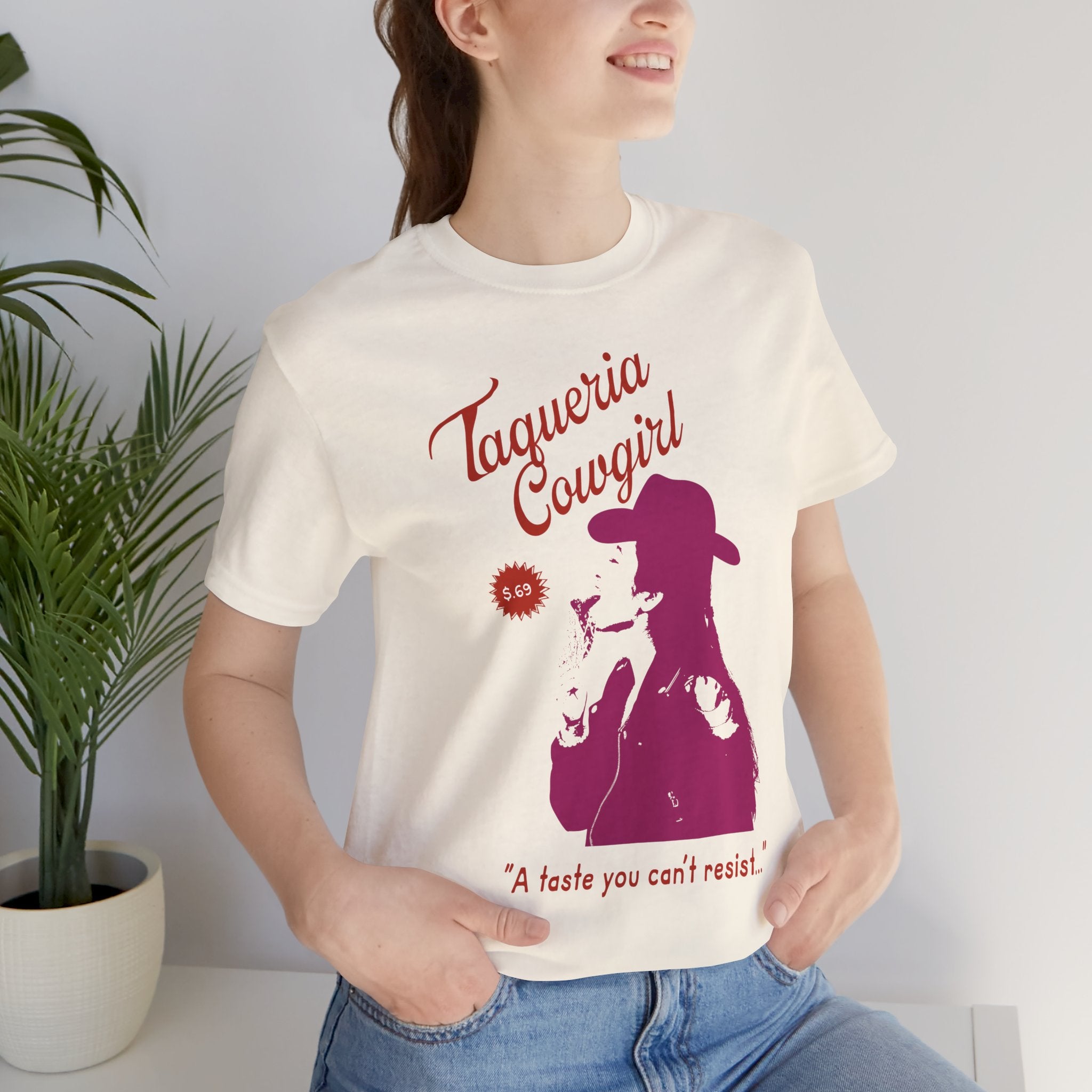 Taqueria Cowgirl Unisex Tee | Fun Foodie Shirt, Casual Wear, Gift for Food Lovers, Western Style T-Shirt, Unique Taco Tee