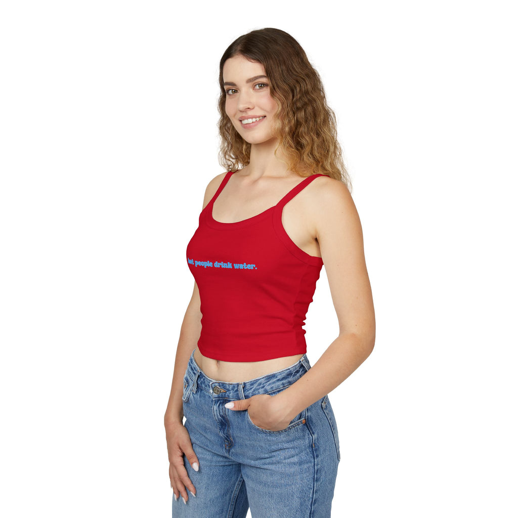 Trendy Women's Tank Top - "Hot People Drink Water" - Casual Wear, Summer Fashion, Gift for Friends, Fitness Apparel, Beach Top