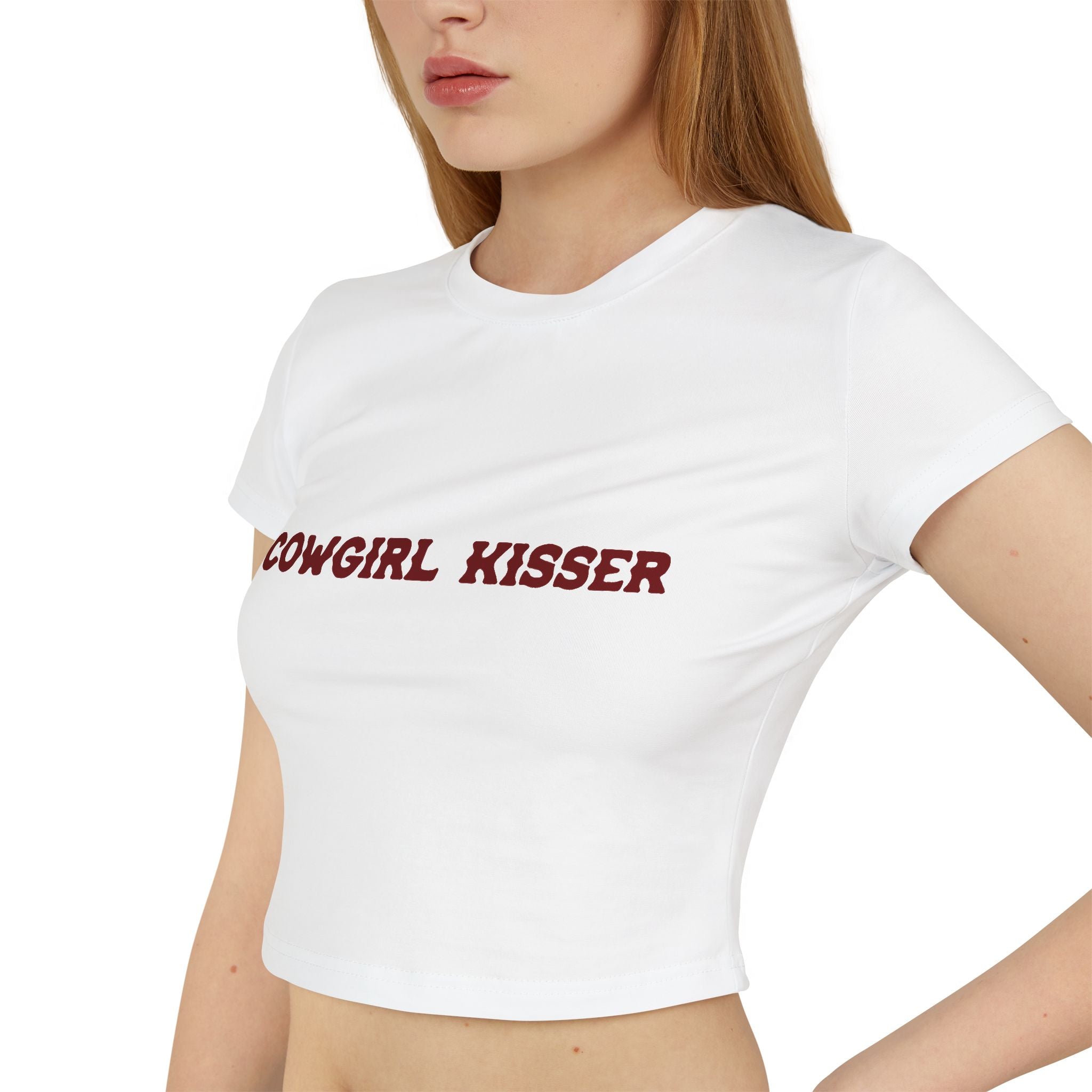 Cute Cowgirl Baby Tee for Women, Perfect Gift for LGBT Country Music Lovers, Trendy Casual Wear, Summer Outfit, Rodeo Style