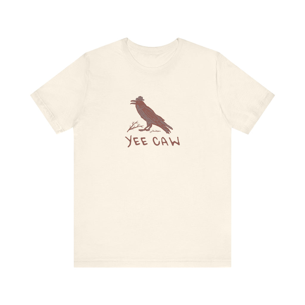 Western "Yee Caw" Unisex Tee, Bird Lover's T-Shirt, Gift for Nature Enthusiasts, Casual Wear