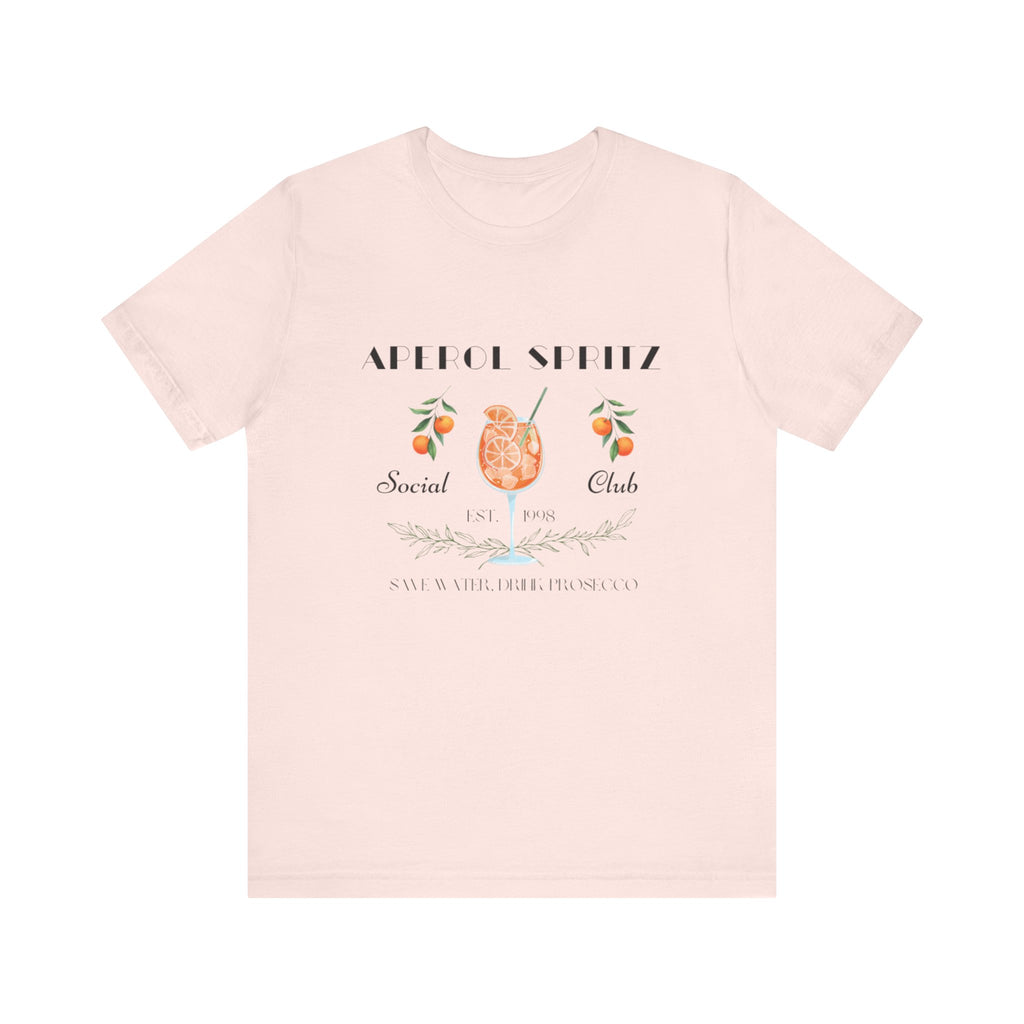 Vintage Style Graphic Aperol Spritz T-Shirt, Perfect for Casual Outings, Gift for Friends, Summer Essential, Unisex Tee with Fun Design