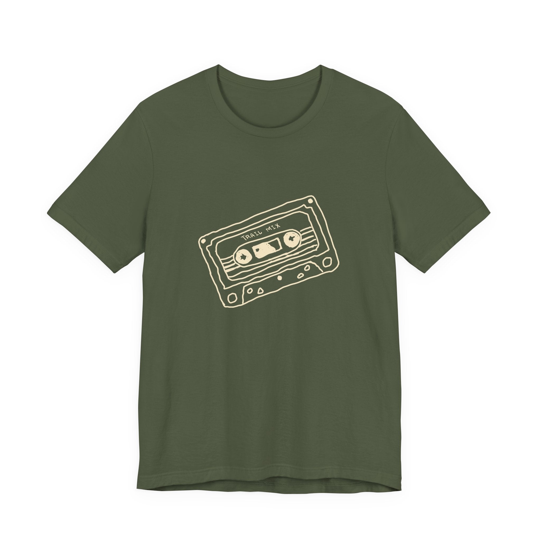 Trail Mix Retro Cassette Tee for Adventure Lovers, Vintage Music Shirt, Unisex Graphic Tee, Casual Wear T-Shirt, Nostalgic Apparel