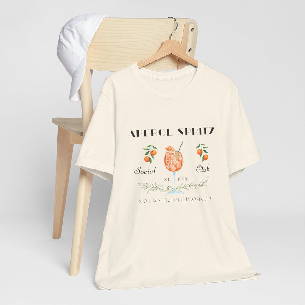 Vintage Style Graphic Aperol Spritz T-Shirt, Perfect for Casual Outings, Gift for Friends, Summer Essential, Unisex Tee with Fun Design