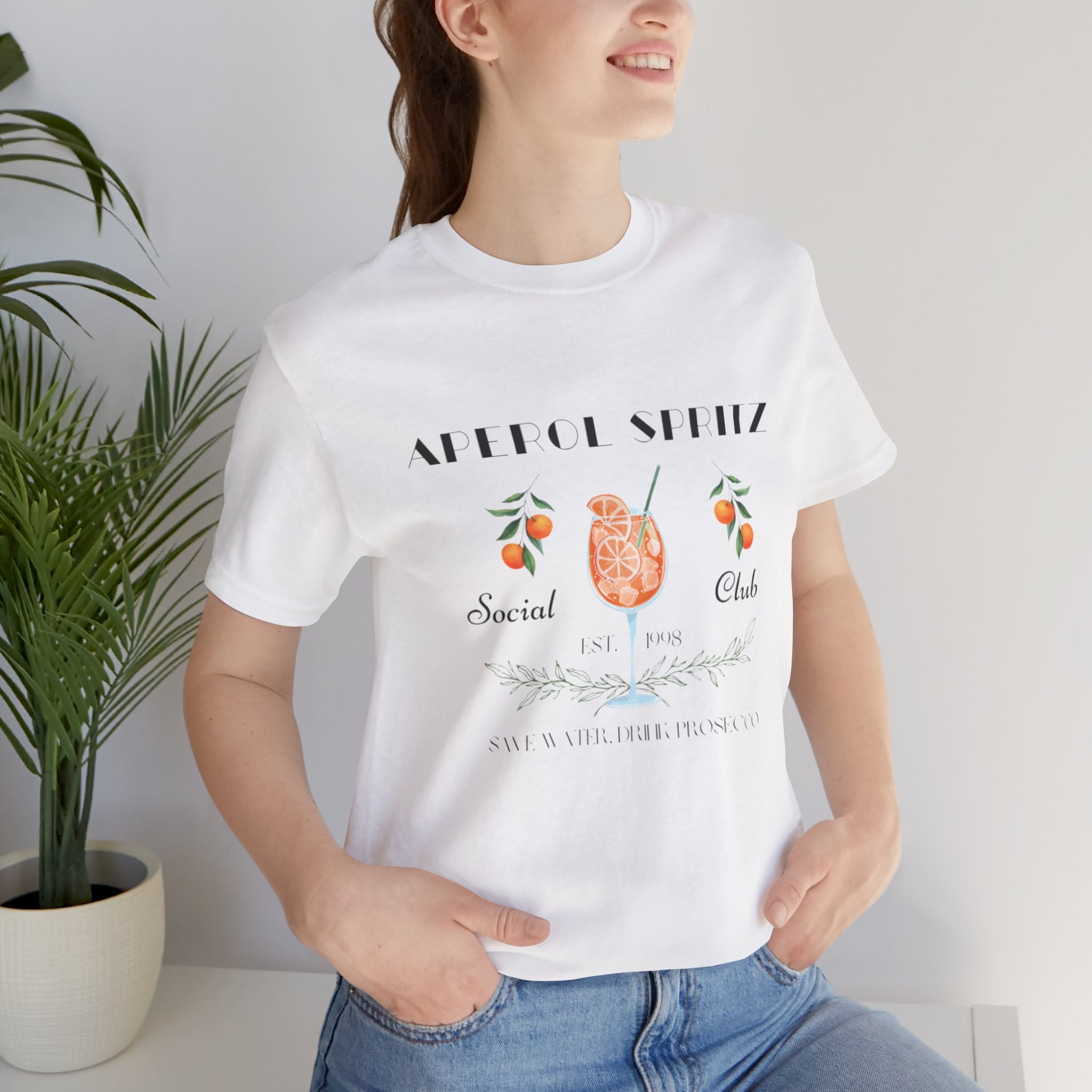 Vintage Style Graphic Aperol Spritz T-Shirt, Perfect for Casual Outings, Gift for Friends, Summer Essential, Unisex Tee with Fun Design