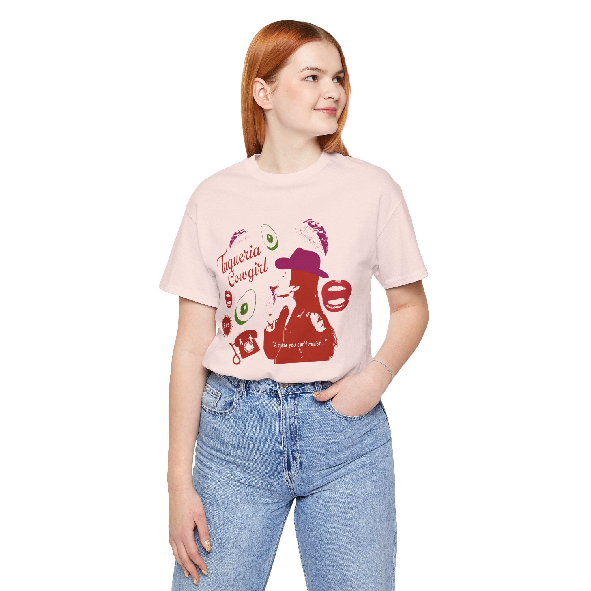 Taqueria Cowgirl Unisex Tee | Fun Foodie Shirt, Casual Wear, Gift for Food Lovers, Western Style T-Shirt, Unique Taco Tee