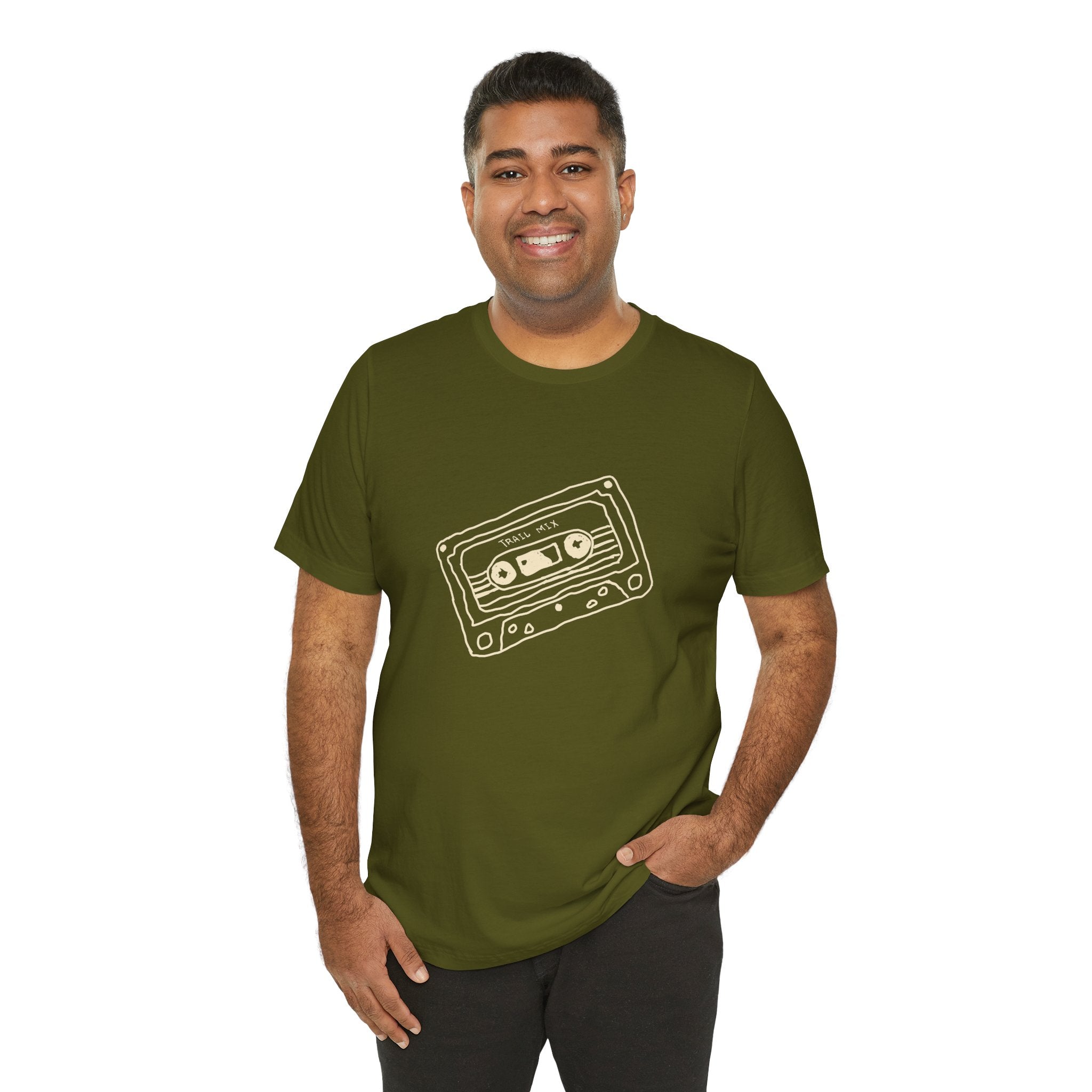 Trail Mix Retro Cassette Tee for Adventure Lovers, Vintage Music Shirt, Unisex Graphic Tee, Casual Wear T-Shirt, Nostalgic Apparel