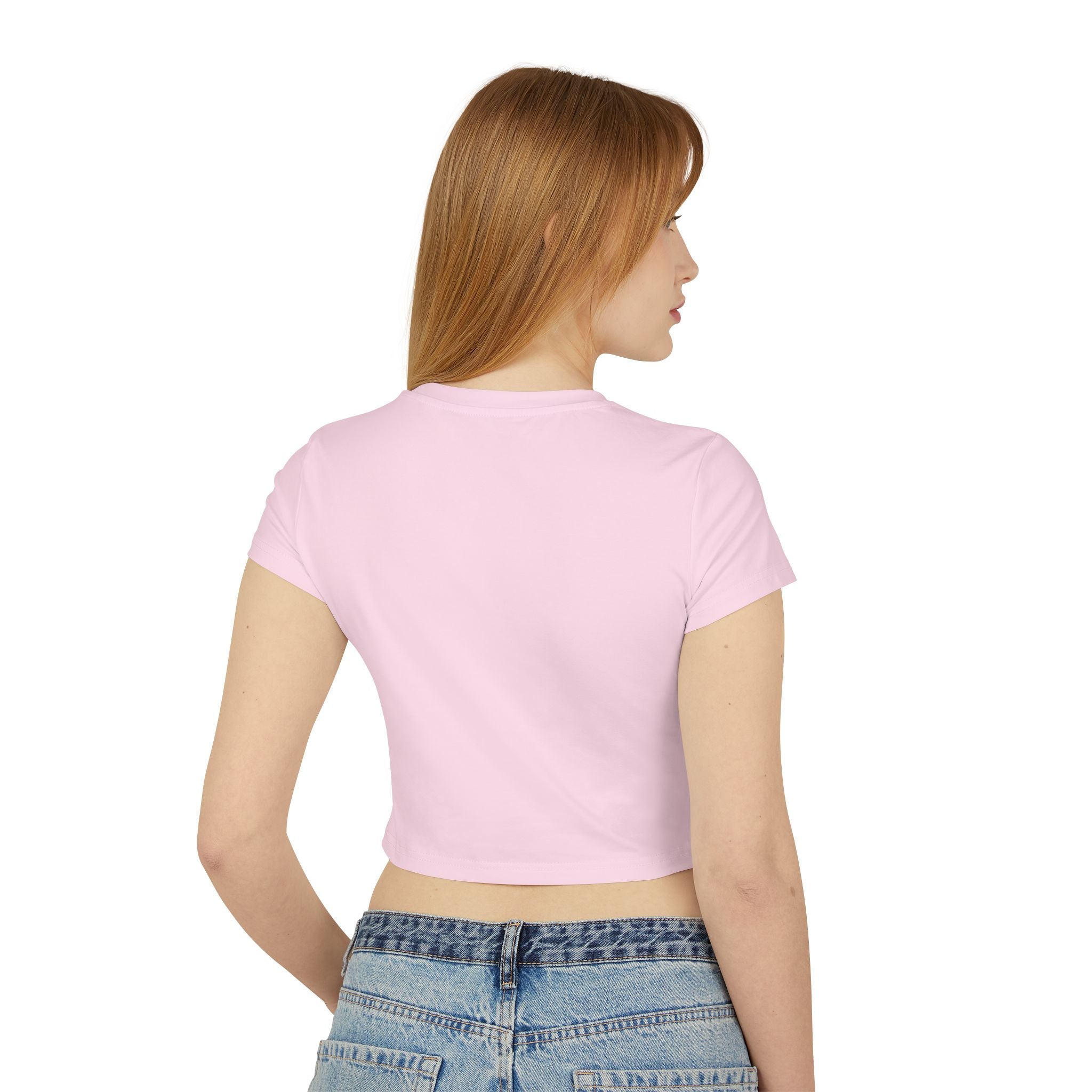 Colorful Rainbow Graphic Women's Baby Tee, Cute Cropped Top, Retro Floral Apparel, Summer Festival Shirt, Birthday Gift