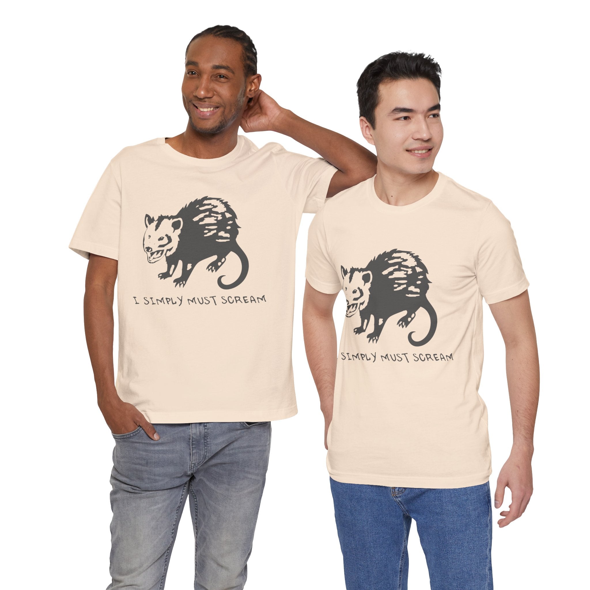 Funny Animal Graphic Tee, Unisex Jersey T-Shirt, Cute Opossum Tee, Gift for Animal Lovers, Casual Everyday Wear