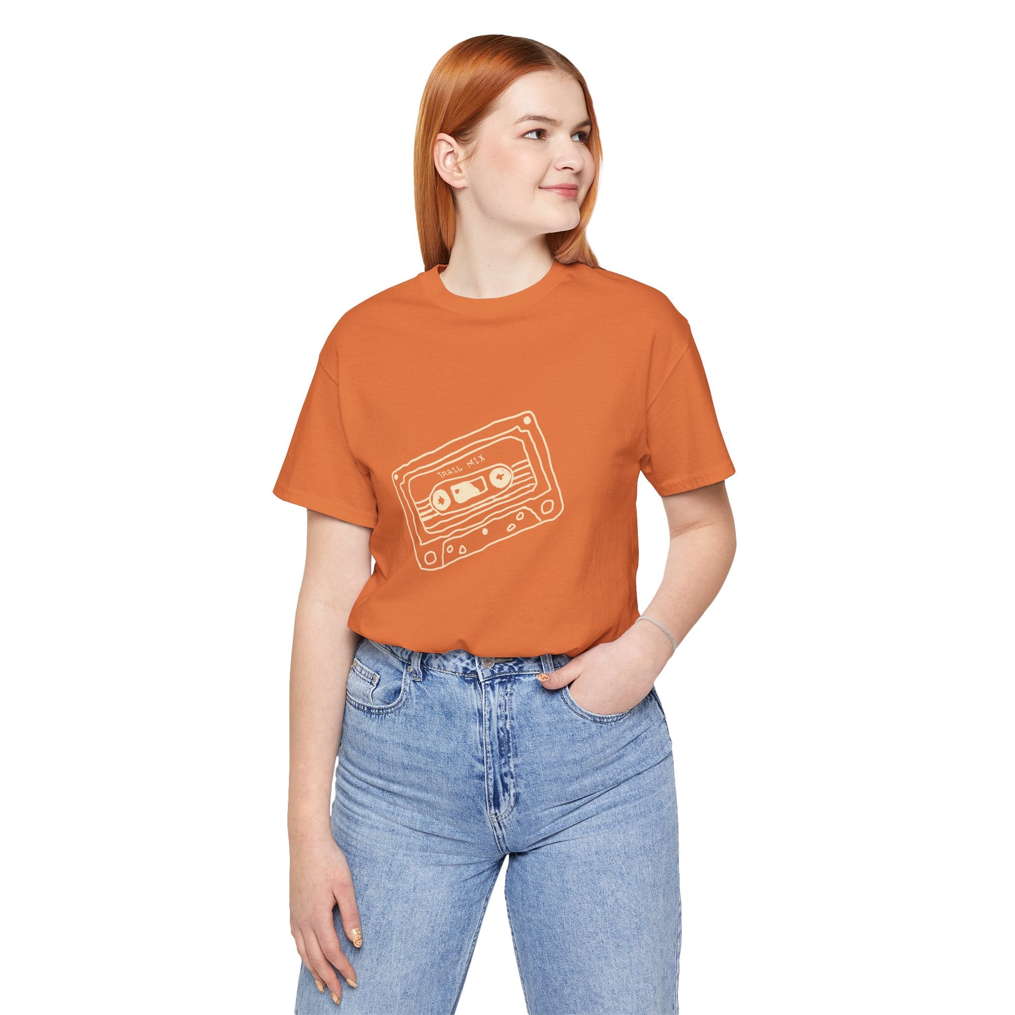 Trail Mix Retro Cassette Tee for Adventure Lovers, Vintage Music Shirt, Unisex Graphic Tee, Casual Wear T-Shirt, Nostalgic Apparel