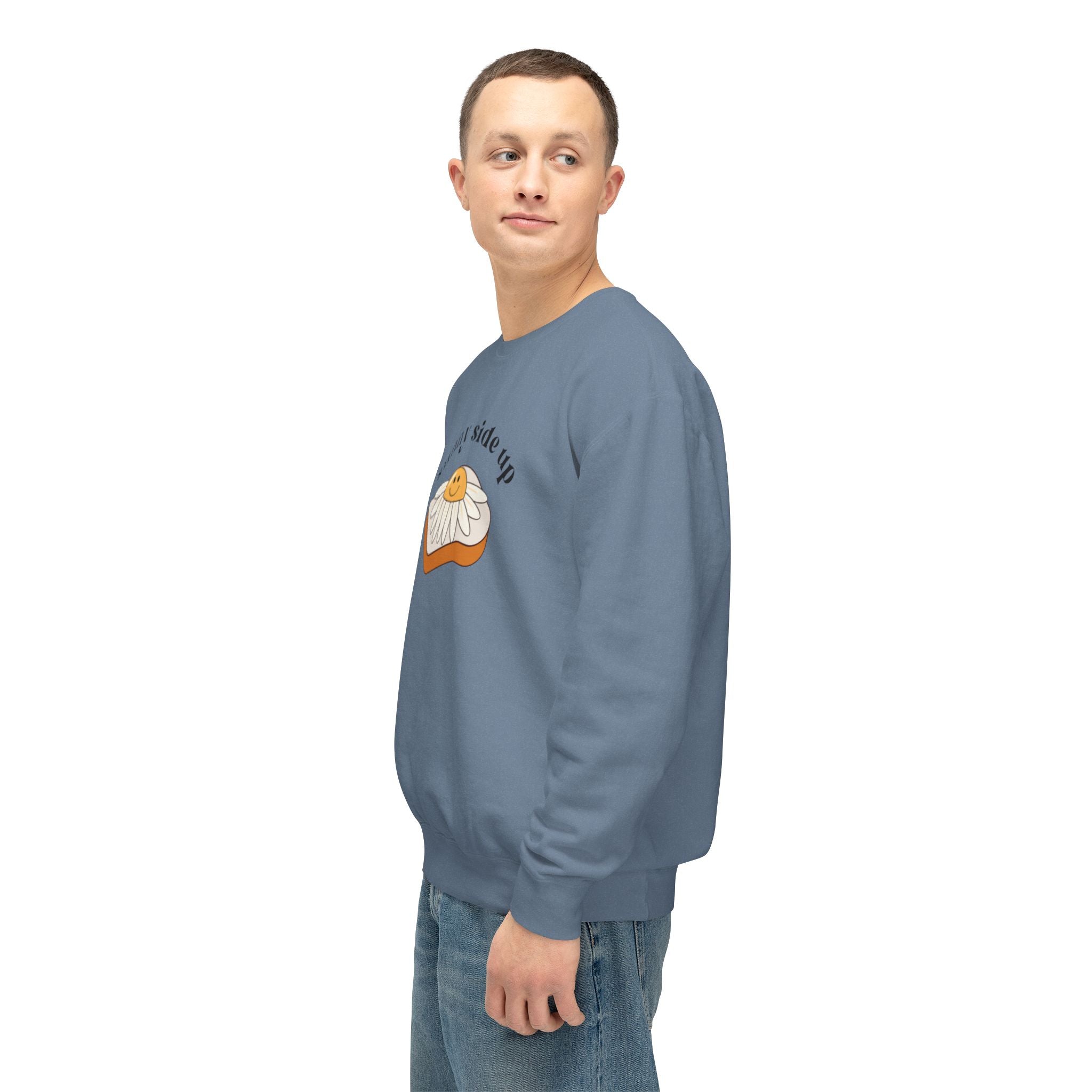 Sunny Side Up Crewneck Sweatshirt - Breakfast Lover Gift, Cozy Sweatshirt, Casual Outfit, Foodie Apparel, Spring Essentials