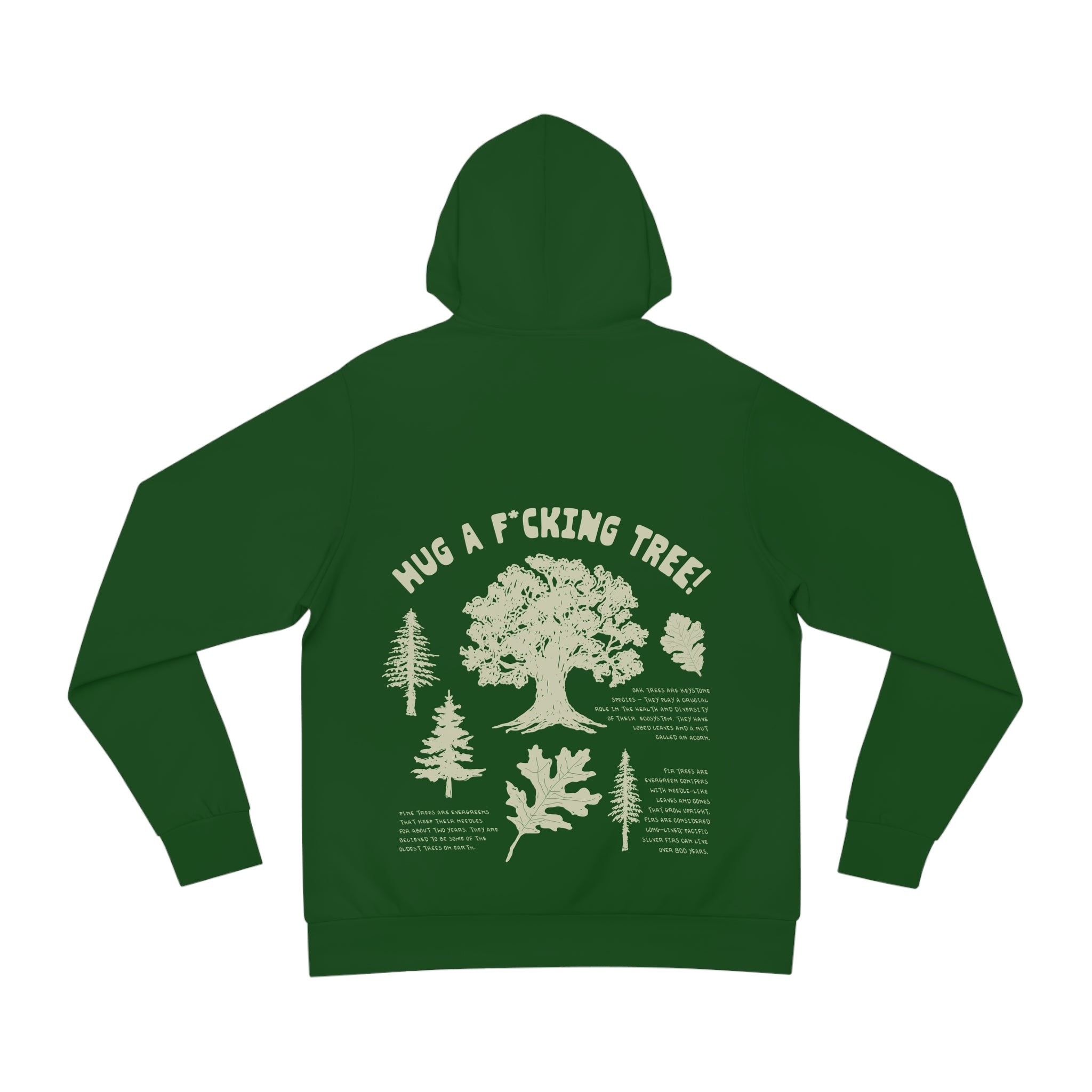 Eco-Friendly Hoodie: Hug a F**king Tree! Unisex Sustainable Apparel, Unique Gift for Nature Lovers, Earth Day Celebration, Adventure [...]