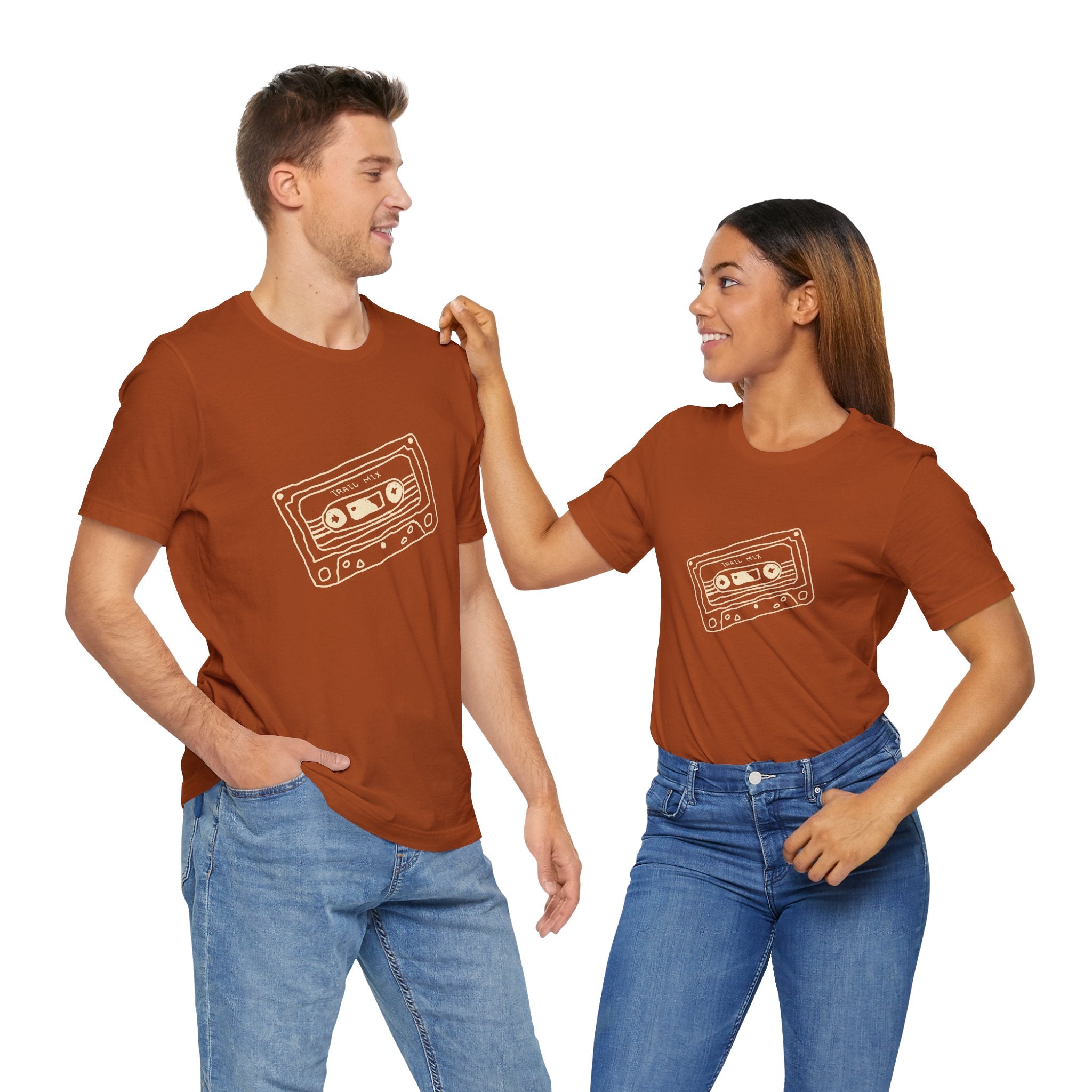 Trail Mix Retro Cassette Tee for Adventure Lovers, Vintage Music Shirt, Unisex Graphic Tee, Casual Wear T-Shirt, Nostalgic Apparel