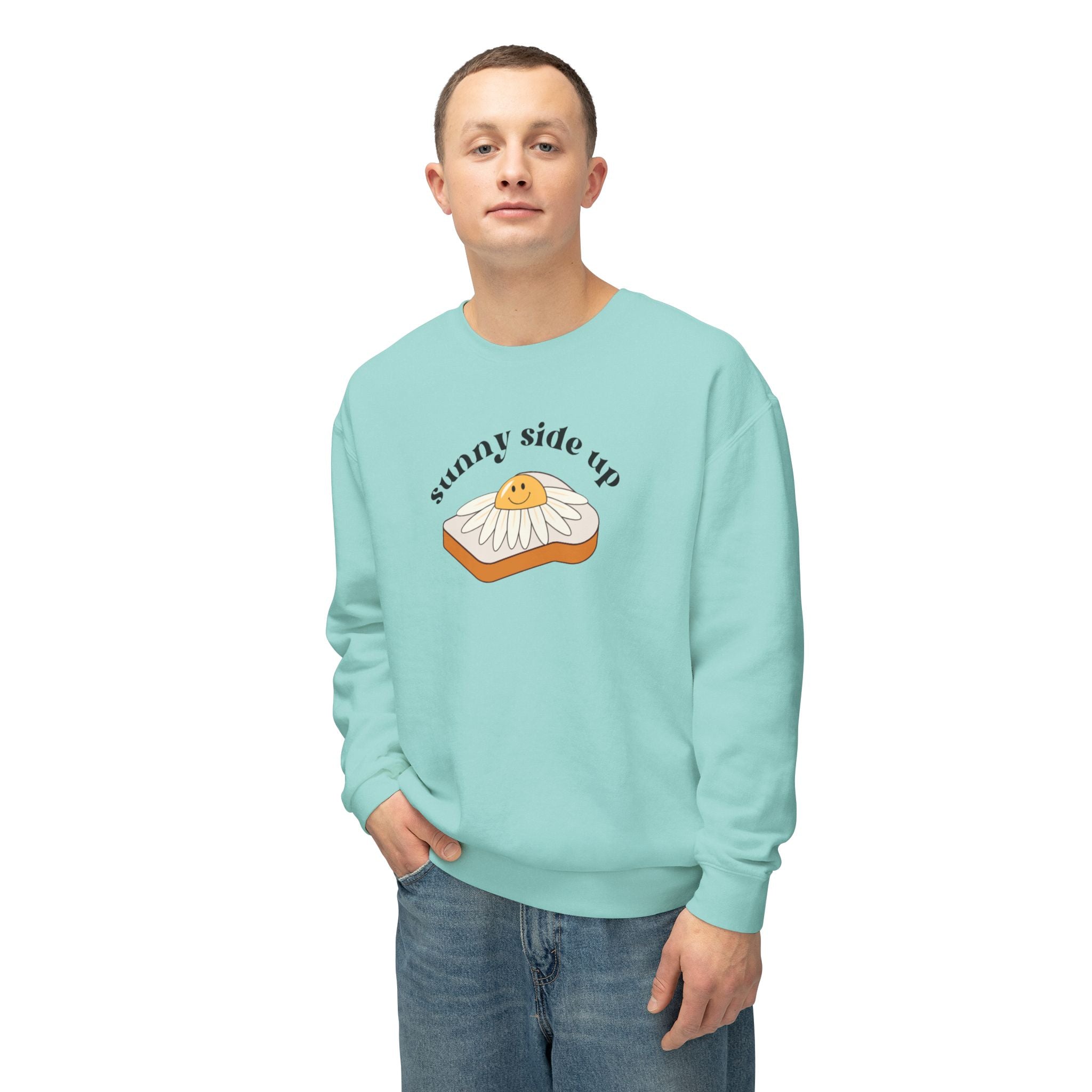 Sunny Side Up Crewneck Sweatshirt - Breakfast Lover Gift, Cozy Sweatshirt, Casual Outfit, Foodie Apparel, Spring Essentials