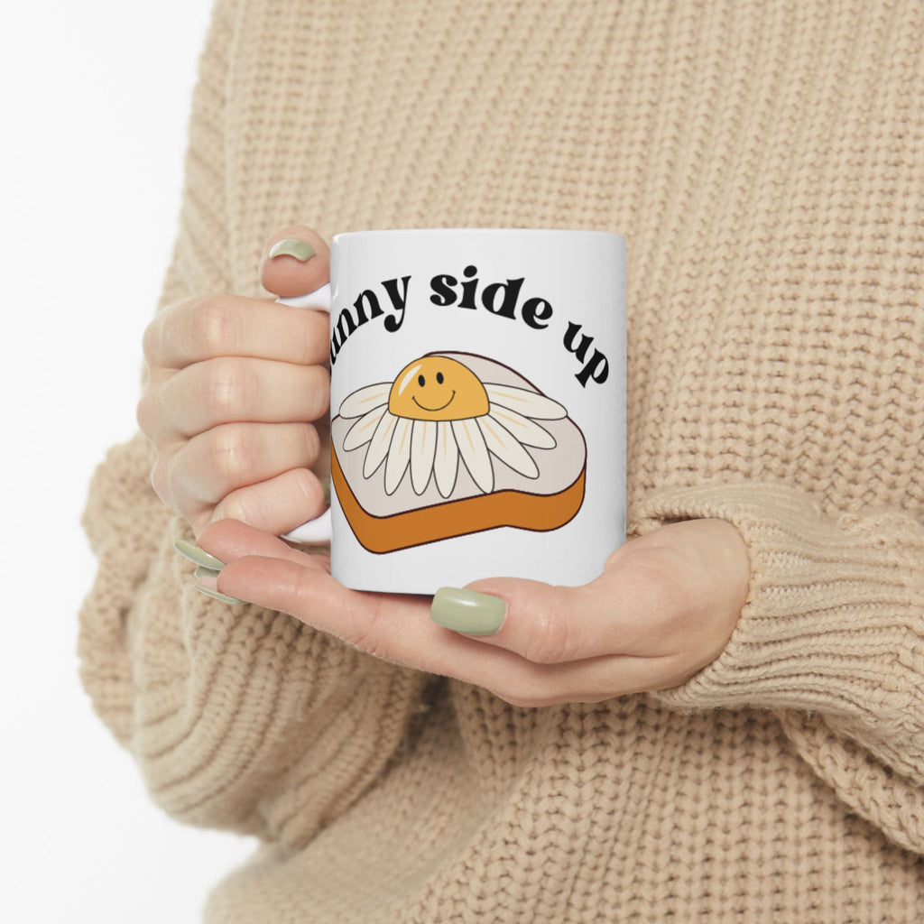 Cheerful Breakfast Ceramic Mug - Perfect Gift for Food Lovers, Cute Kitchen Decor, Morning Coffee Mug, Fun Gift for Brunch Lovers