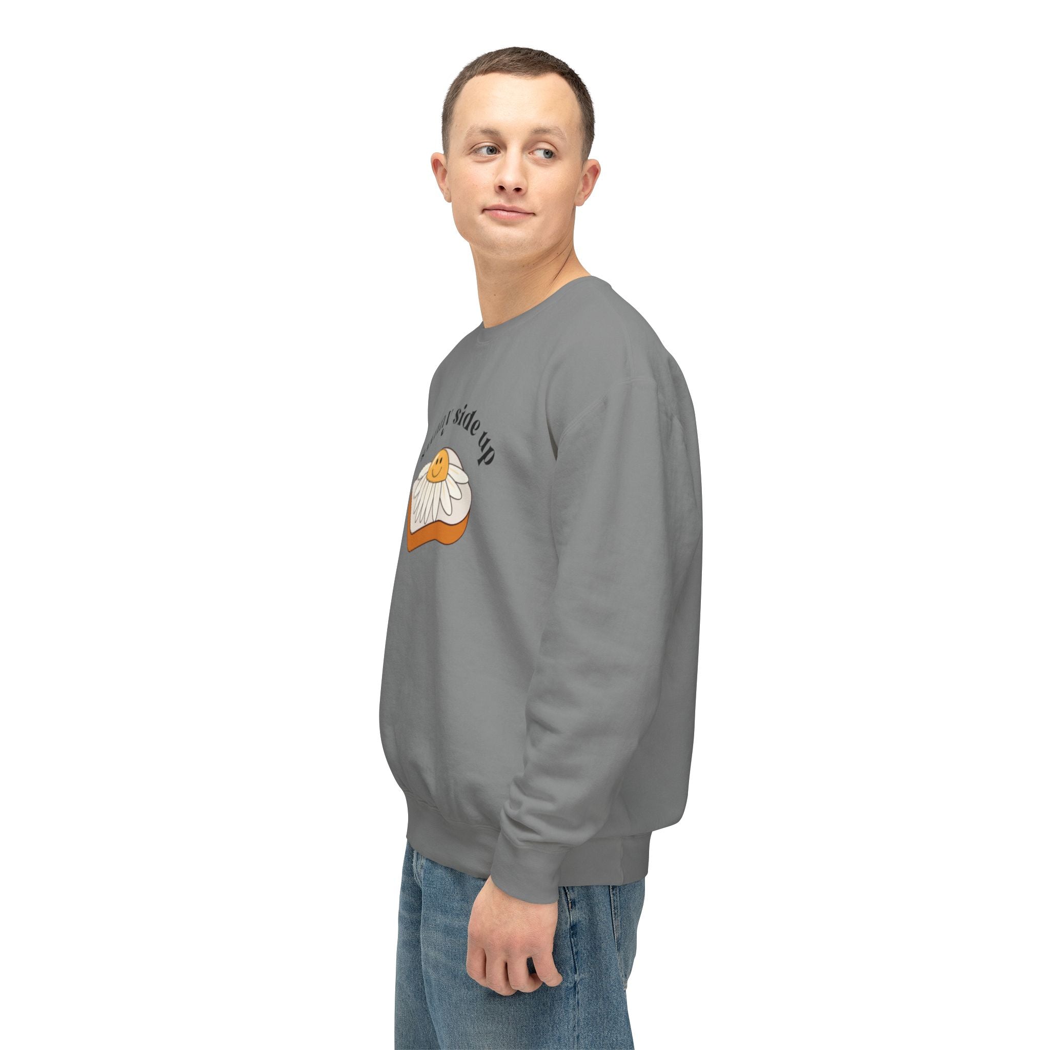 Sunny Side Up Crewneck Sweatshirt - Breakfast Lover Gift, Cozy Sweatshirt, Casual Outfit, Foodie Apparel, Spring Essentials