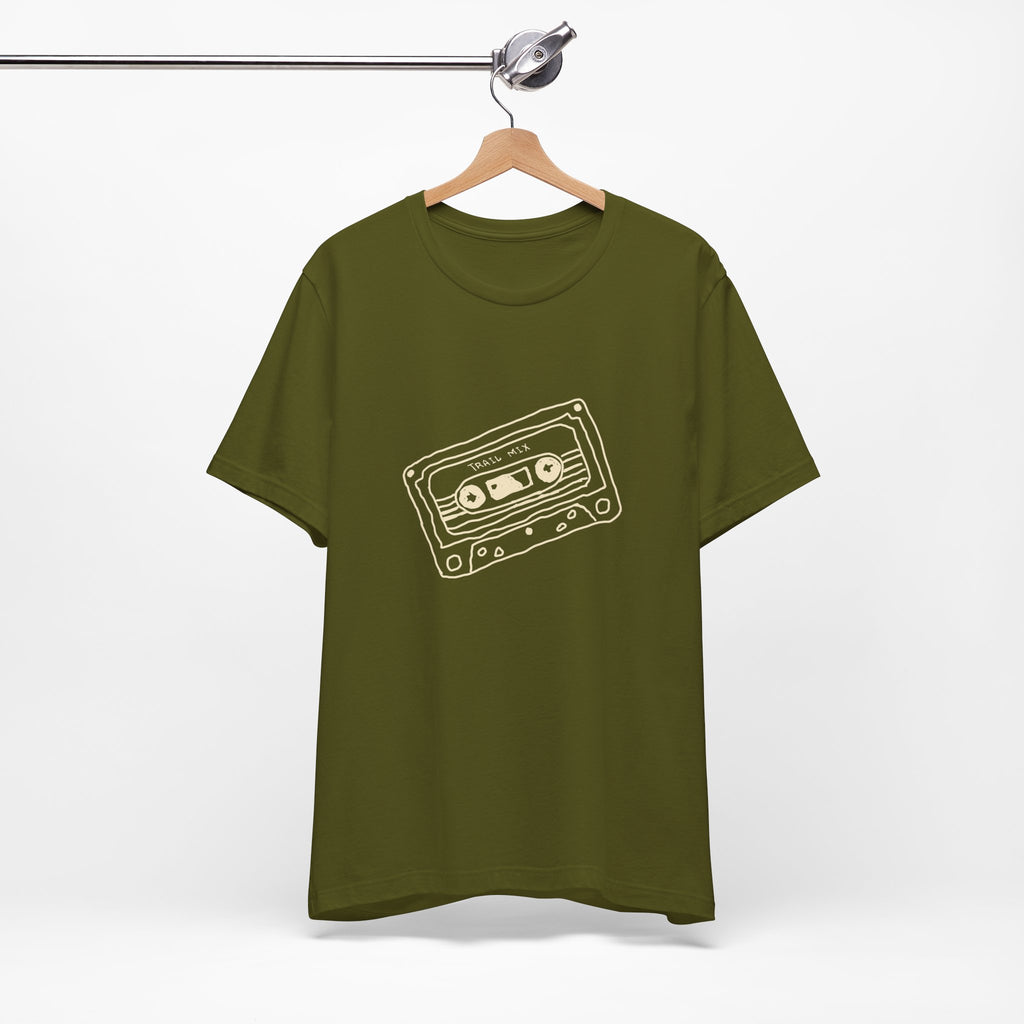 Trail Mix Retro Cassette Tee for Adventure Lovers, Vintage Music Shirt, Unisex Graphic Tee, Casual Wear T-Shirt, Nostalgic Apparel