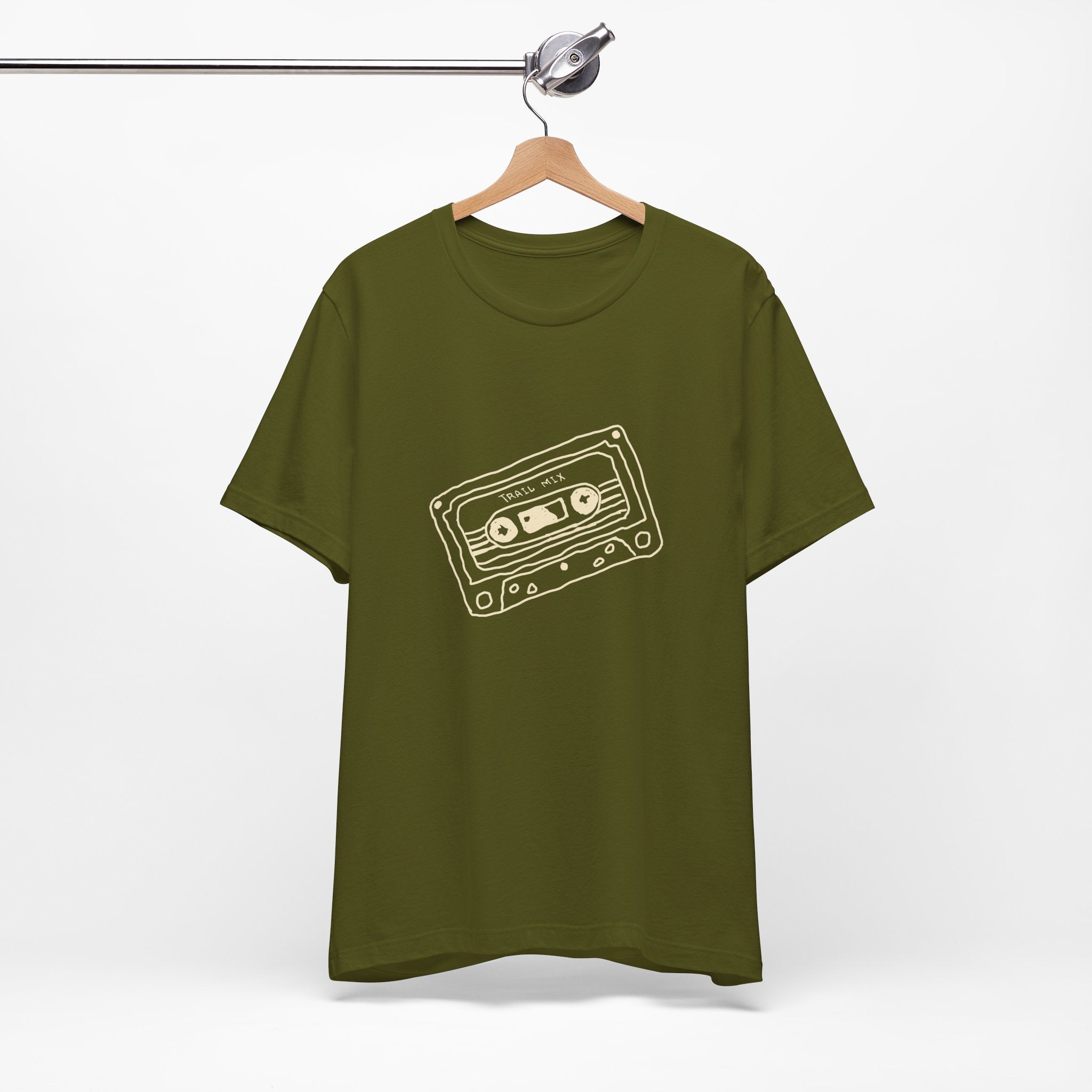 Trail Mix Retro Cassette Tee for Adventure Lovers, Vintage Music Shirt, Unisex Graphic Tee, Casual Wear T-Shirt, Nostalgic Apparel
