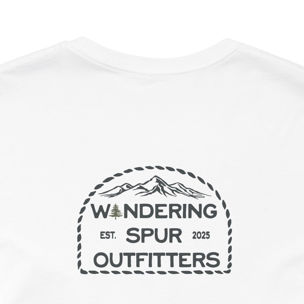 Wandering Spur Outfitters Tee, Adventure Shirt, Travel Apparel, Nature Lover T-Shirt, Gift for Outdoor Enthusiasts, Unique Graphic Tee