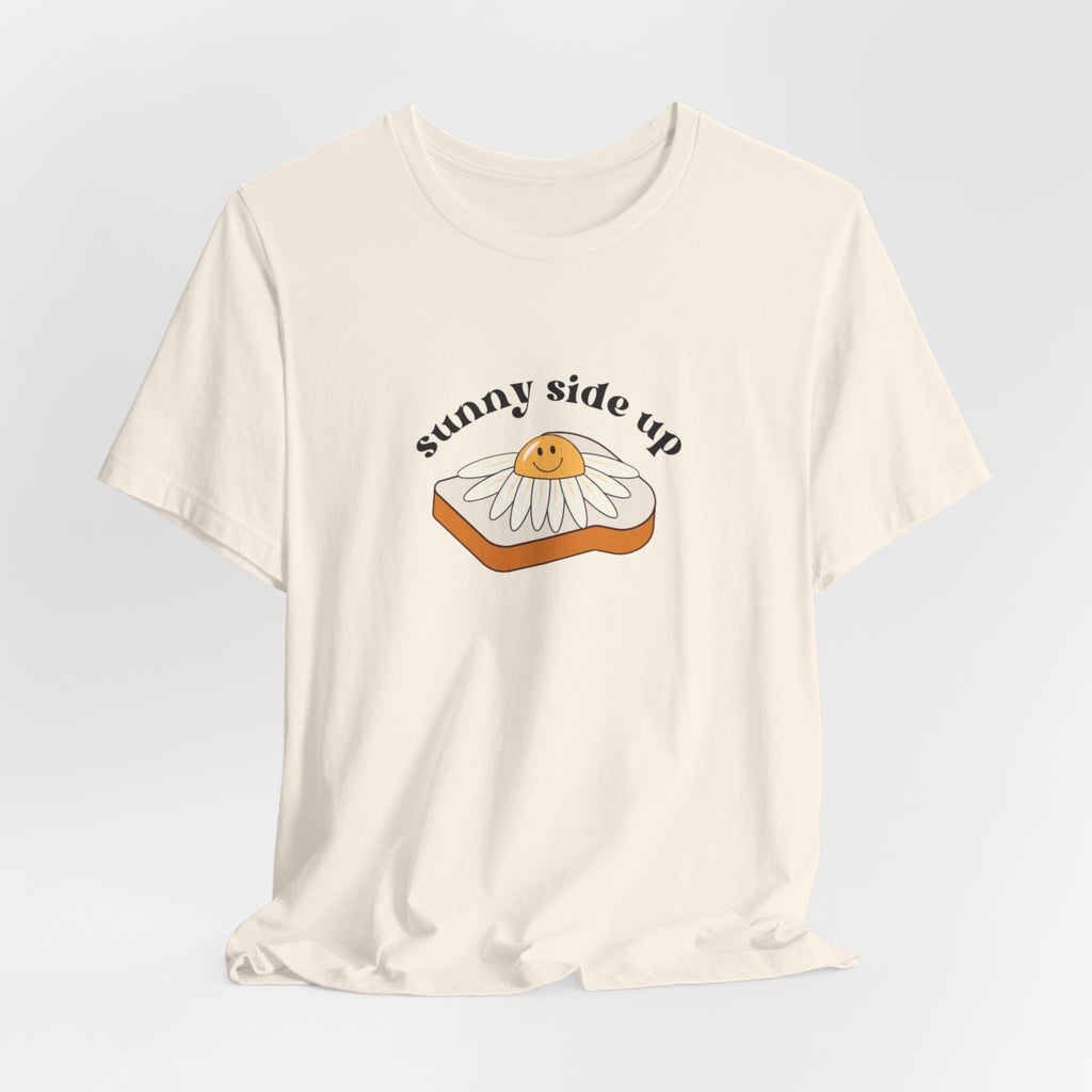 Sunny Side Up Graphic Tee, Cute Egg T-Shirt, Unisex Fun Fashion, Gift for Food Lovers, Breakfast Lover's Apparel