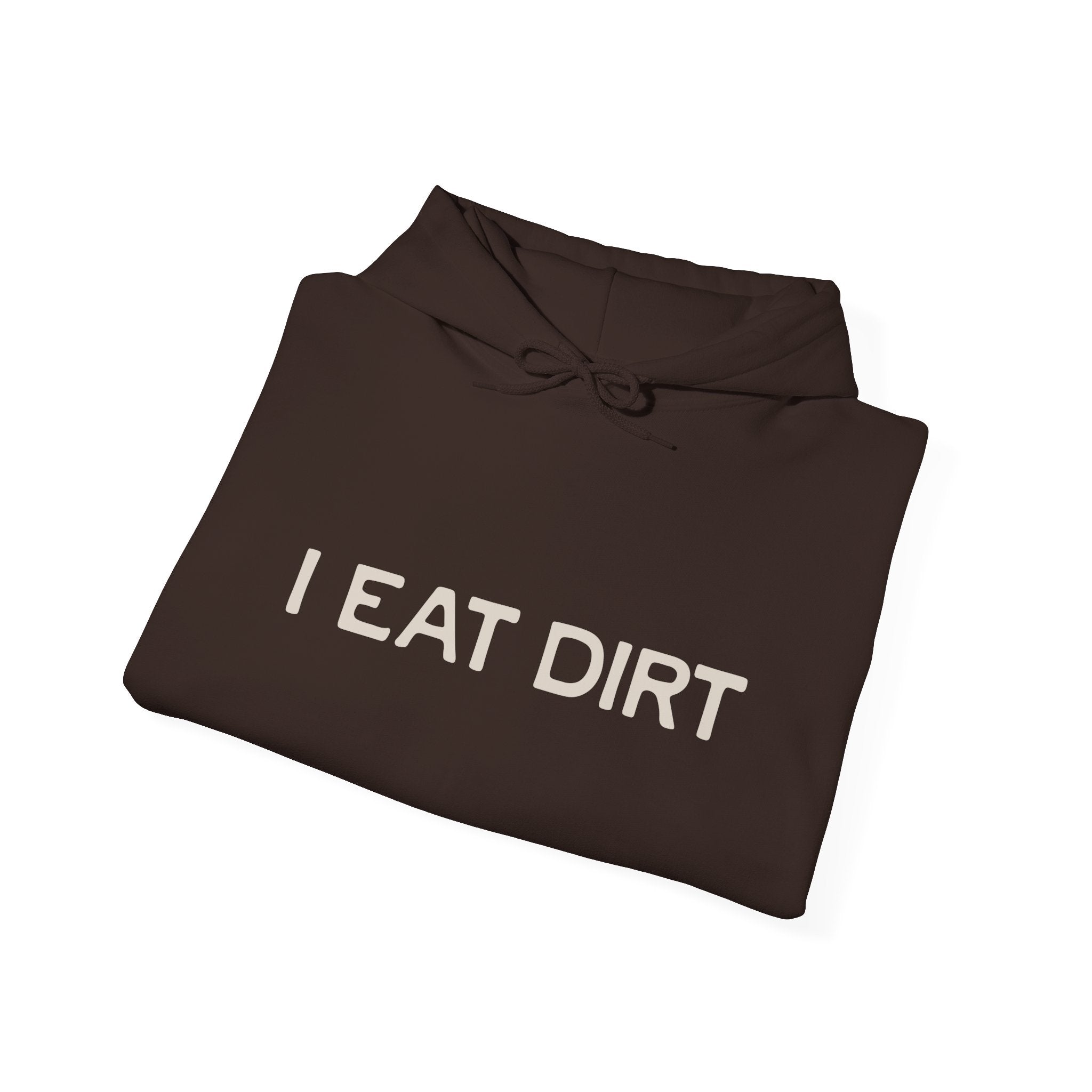 I Eat Dirt Unisex Heavy Blend Hoodie | Funny Gift for Gardeners, Nature Lovers, Casual Wear, Birthday Gift, Cozy Sweatshirt
