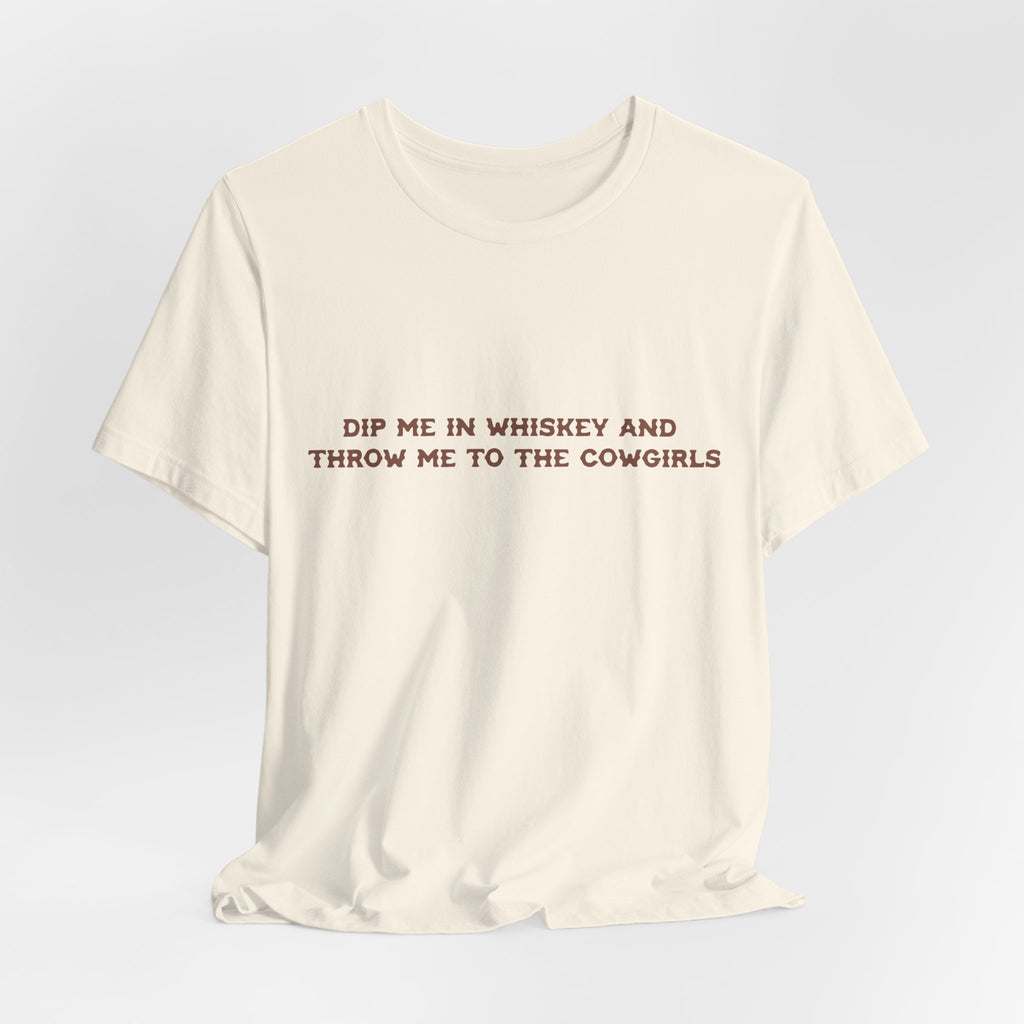 Whiskey Lover's Unisex Tee - Perfect Gift for LGBT Cowgirls, Funny Shirt for Parties, Casual Wear, Country Vibe