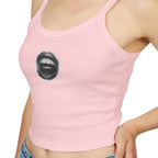 Trendy Women's Spaghetti Strap Tank Top with Chic Graphic Design, Summer Fashion Essential, Casual Wear, Gift for Her, Birthday Present