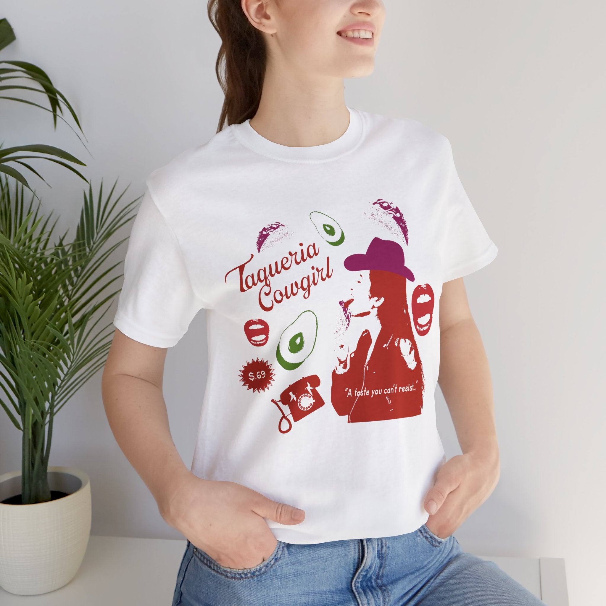 Taqueria Cowgirl Unisex Tee | Fun Foodie Shirt, Casual Wear, Gift for Food Lovers, Western Style T-Shirt, Unique Taco Tee