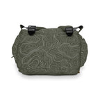 Topographic Lines Multifunctional Backpack, Gift for Adventure Lovers, Eco-Friendly