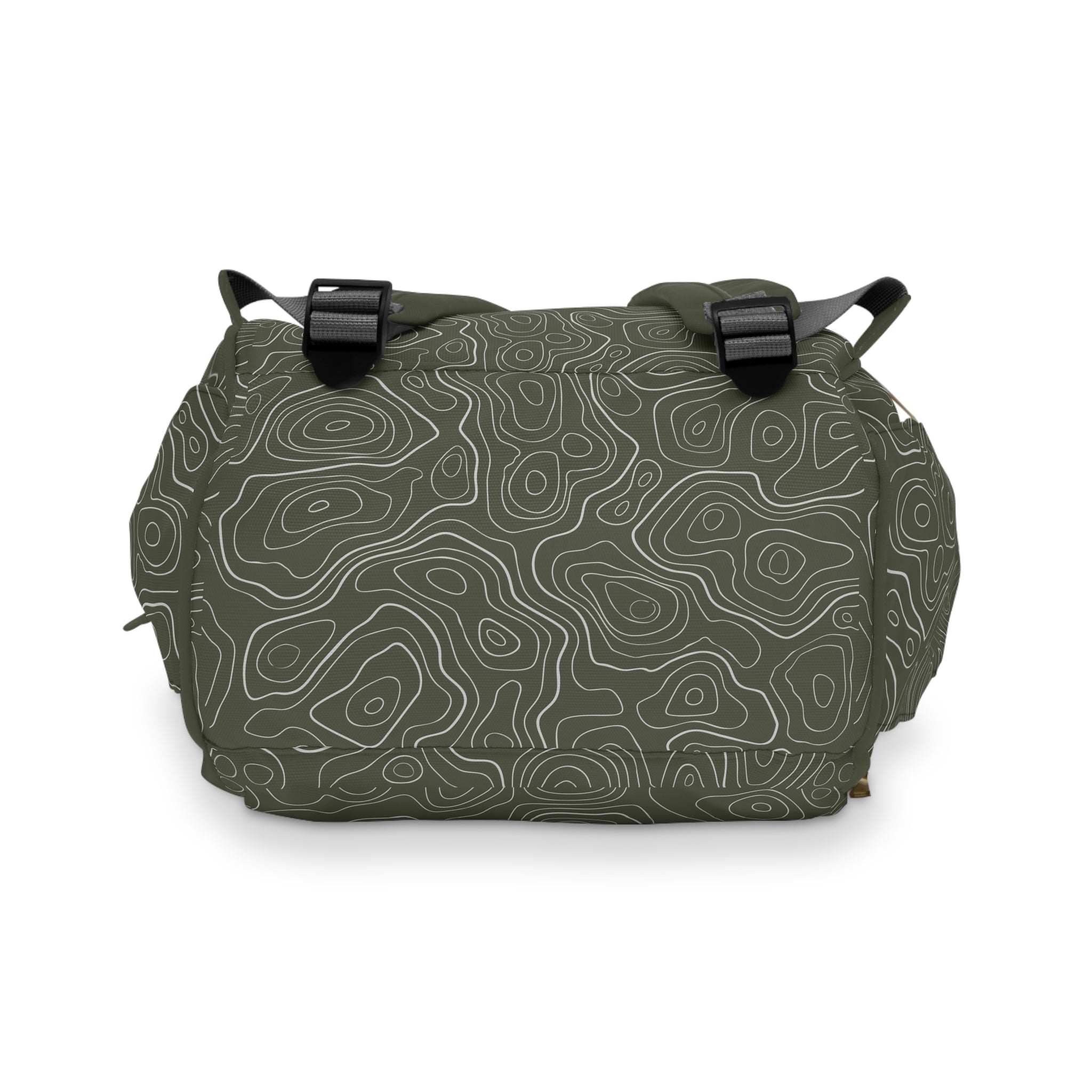 Topographic Lines Multifunctional Backpack, Gift for Adventure Lovers, Eco-Friendly