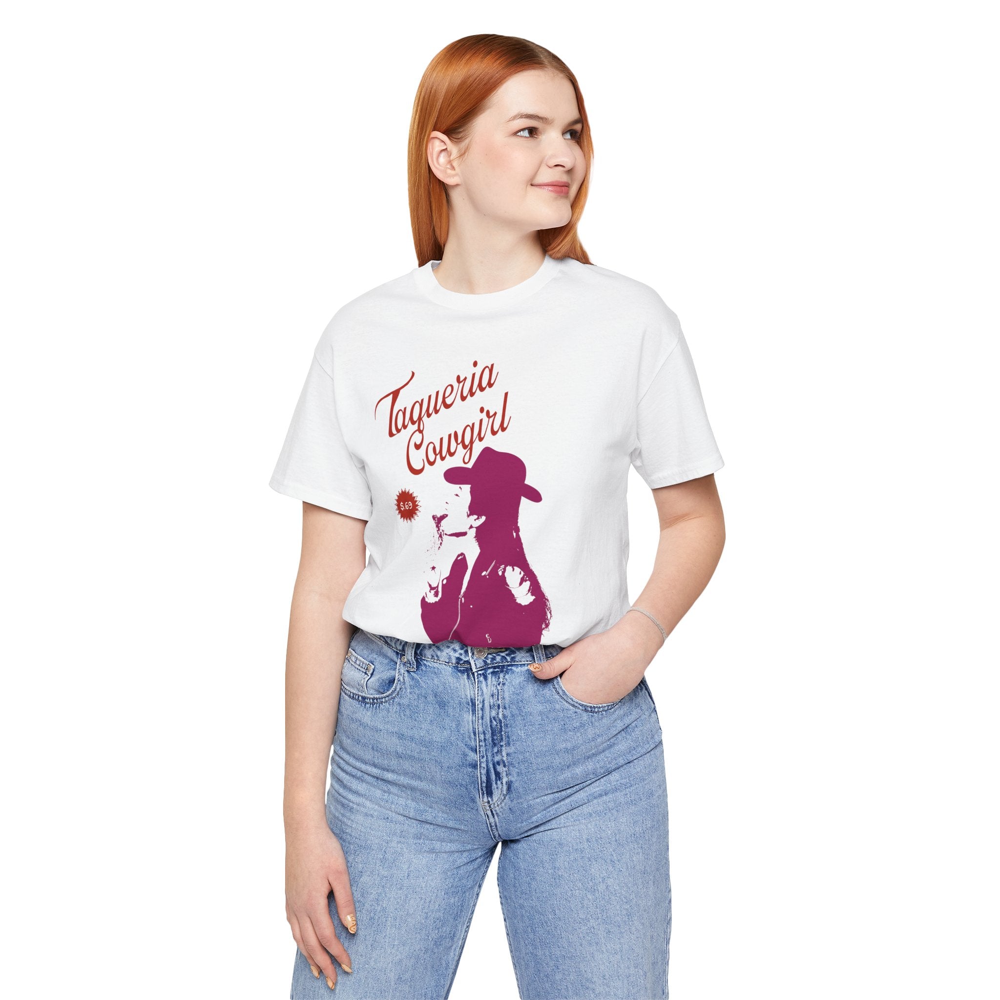 Taqueria Cowgirl Unisex Tee | Fun Foodie Shirt, Casual Wear, Gift for Food Lovers, Western Style T-Shirt, Unique Taco Tee