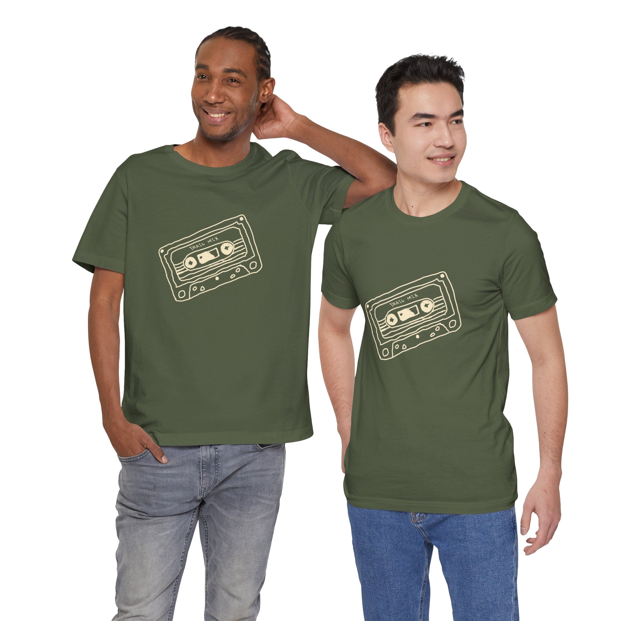 Trail Mix Retro Cassette Tee for Adventure Lovers, Vintage Music Shirt, Unisex Graphic Tee, Casual Wear T-Shirt, Nostalgic Apparel