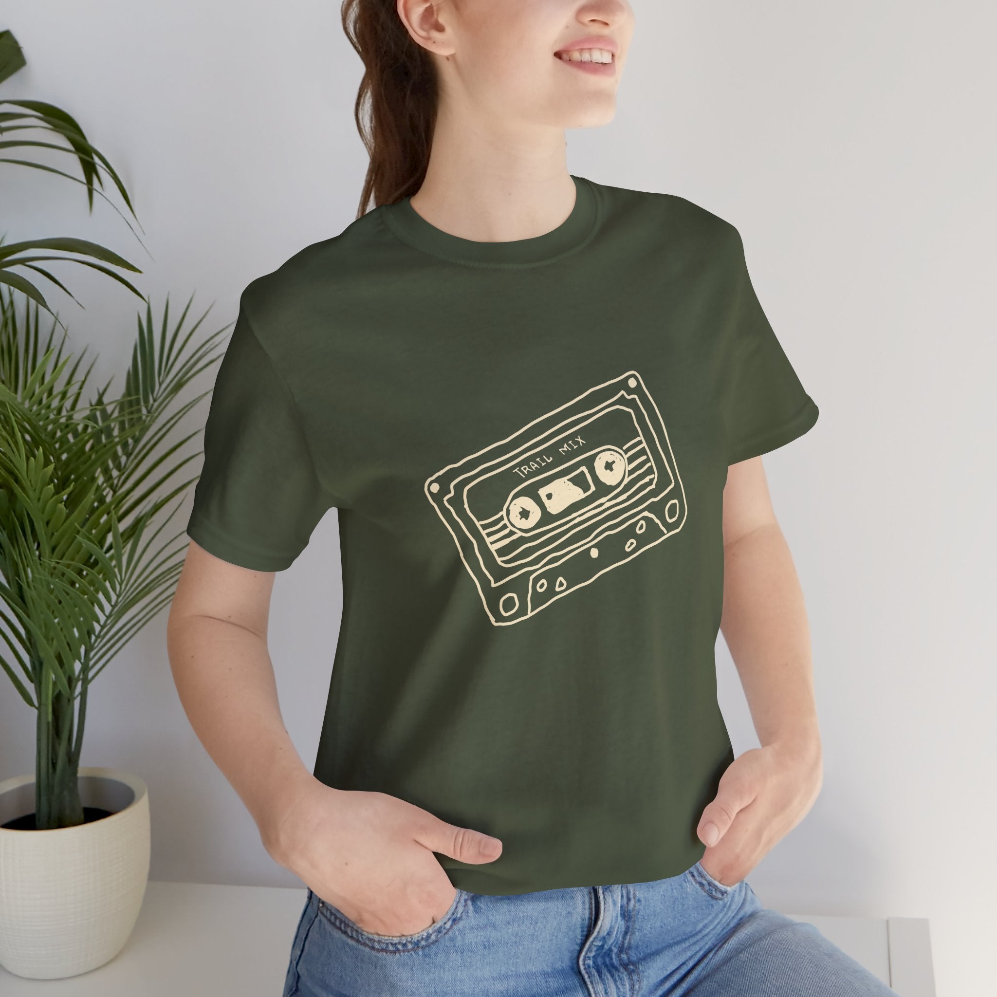 Trail Mix Retro Cassette Tee for Adventure Lovers, Vintage Music Shirt, Unisex Graphic Tee, Casual Wear T-Shirt, Nostalgic Apparel