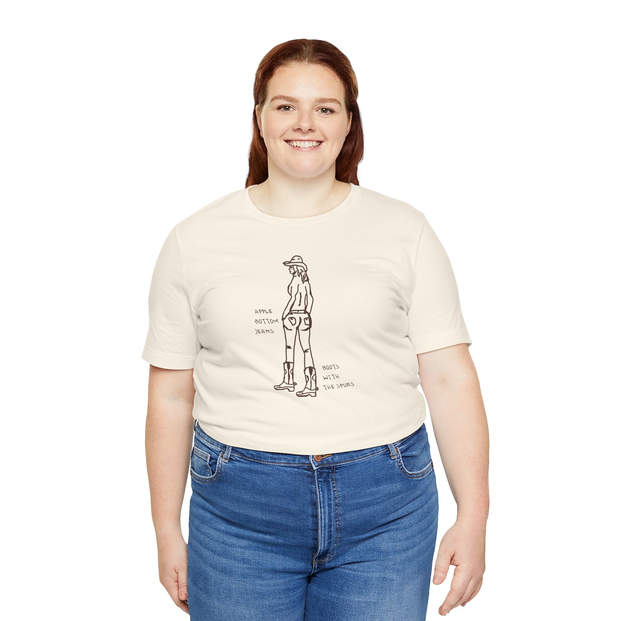 Cowgirl Western Tee - Graphic Unisex Jersey Shirt - Adventure Vibes - Perfect for Outdoor Lovers, Gifts, Casual Wear, Eco-friendly Fashion