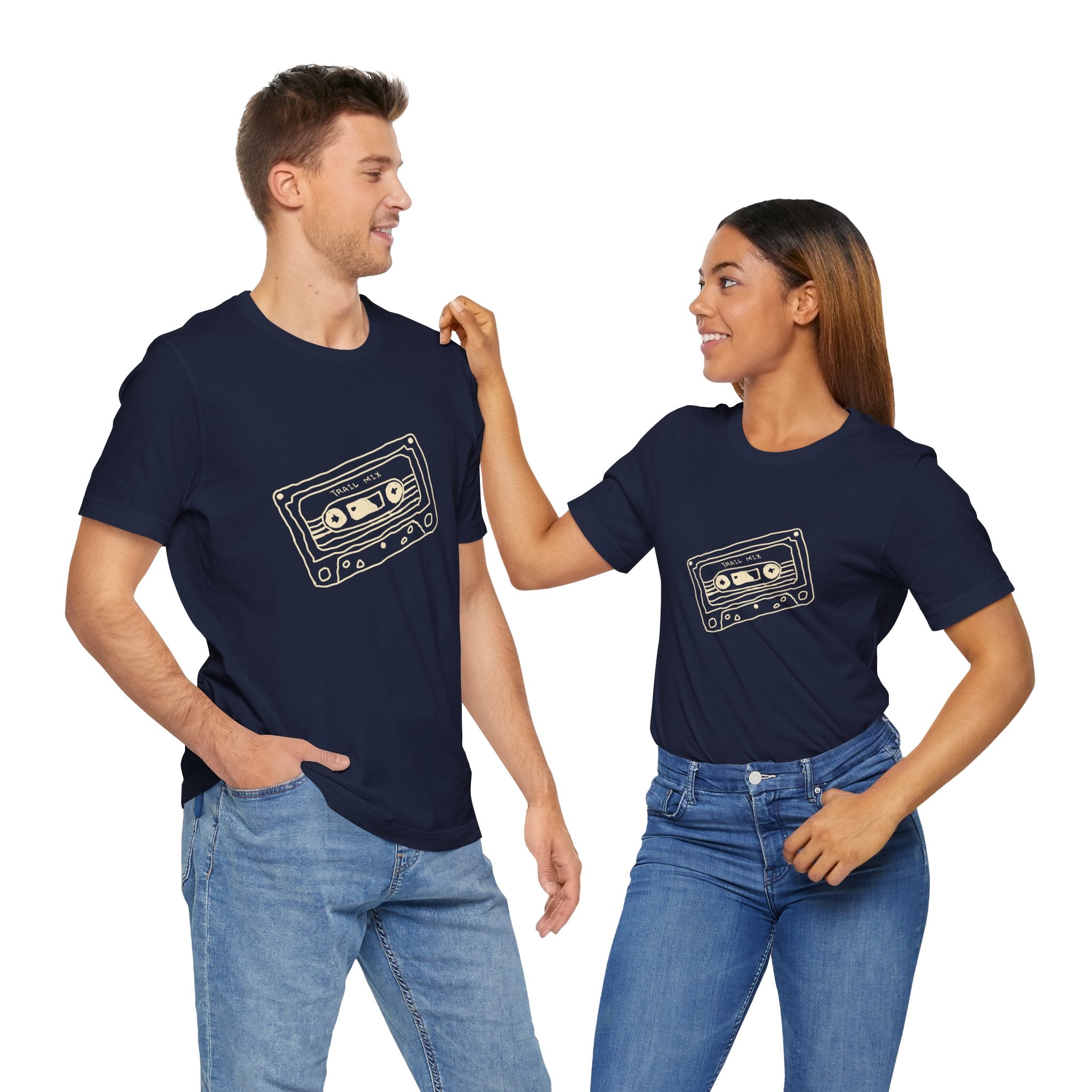 Trail Mix Retro Cassette Tee for Adventure Lovers, Vintage Music Shirt, Unisex Graphic Tee, Casual Wear T-Shirt, Nostalgic Apparel
