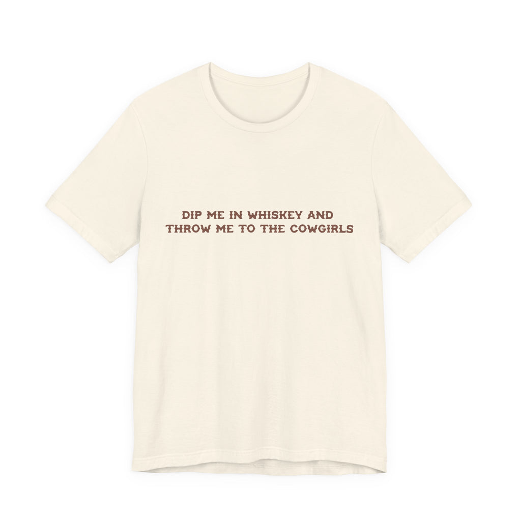 Whiskey Lover's Unisex Tee - Perfect Gift for LGBT Cowgirls, Funny Shirt for Parties, Casual Wear, Country Vibe